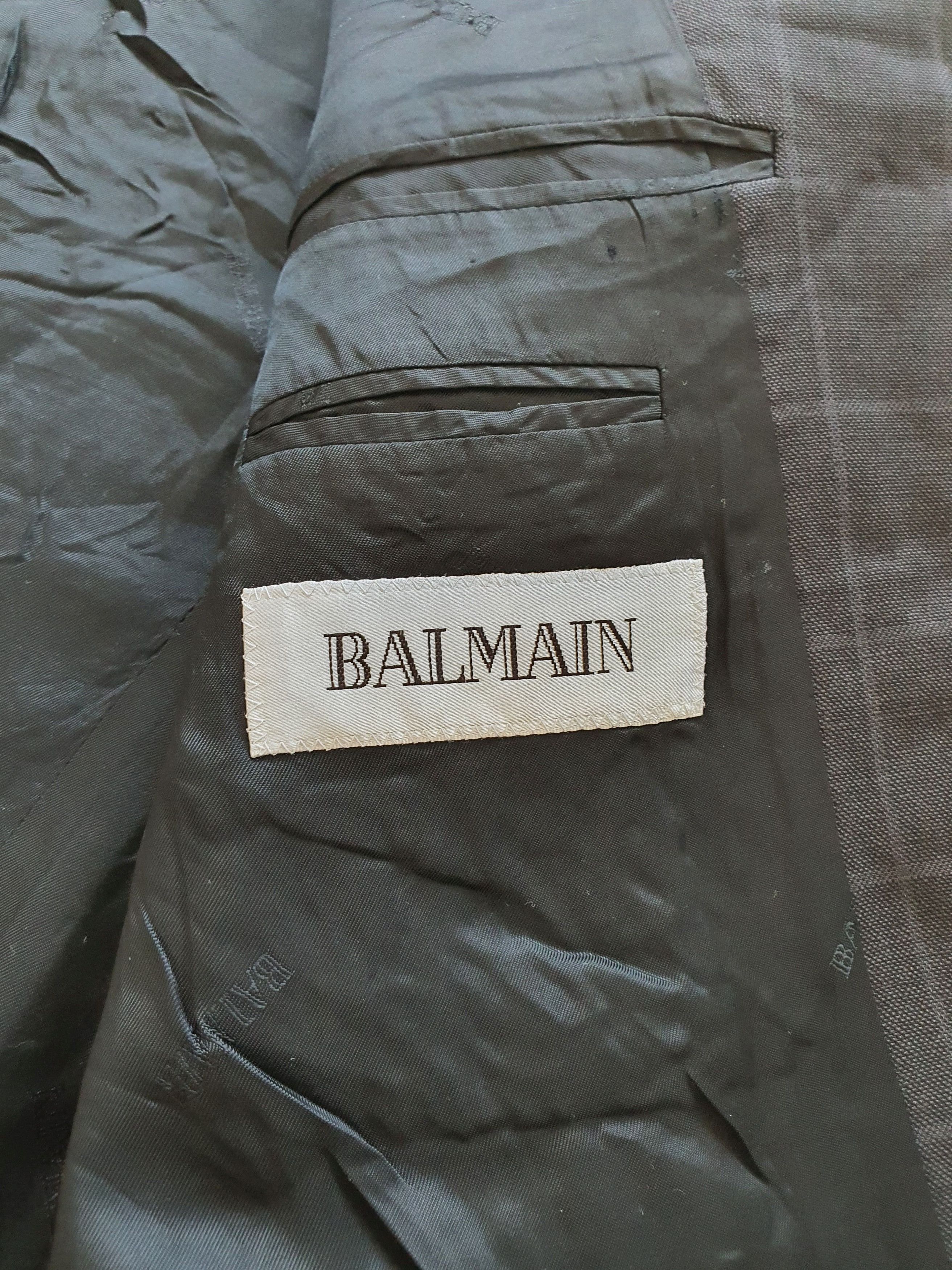 Balmain Vintage Blazer Sports Coat Jacket - Windowpane Size 46R - 5 Thumbnail