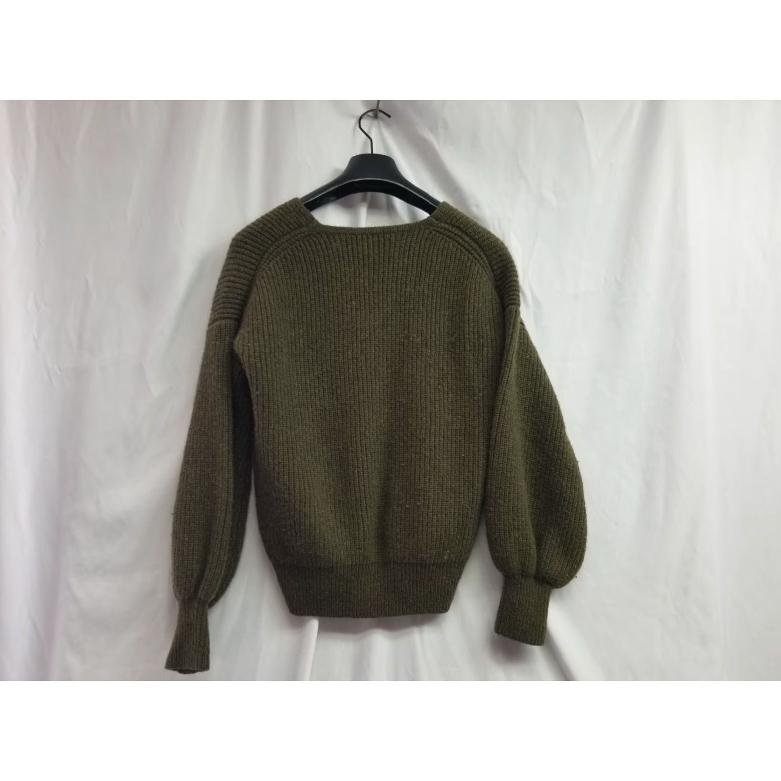 Madewell Madewell Sweater Womens XS Brown Wool Pullover Vneck Stretch Long Sleeve Size XS / US 0-2 / IT 36-38 - 2 Thumbnail