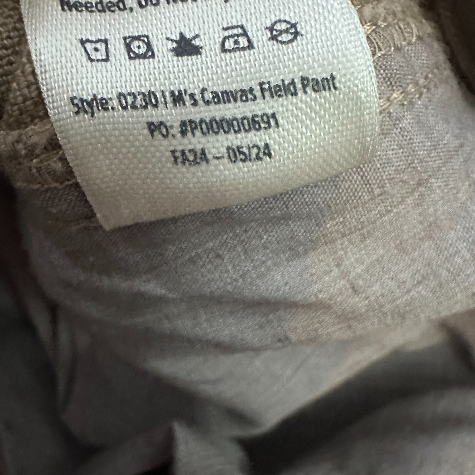 Other Free Fly Canvas Field Pants Men’s 36 x 32 Desert Cotton Size US 36 / EU 52 - 7 Thumbnail