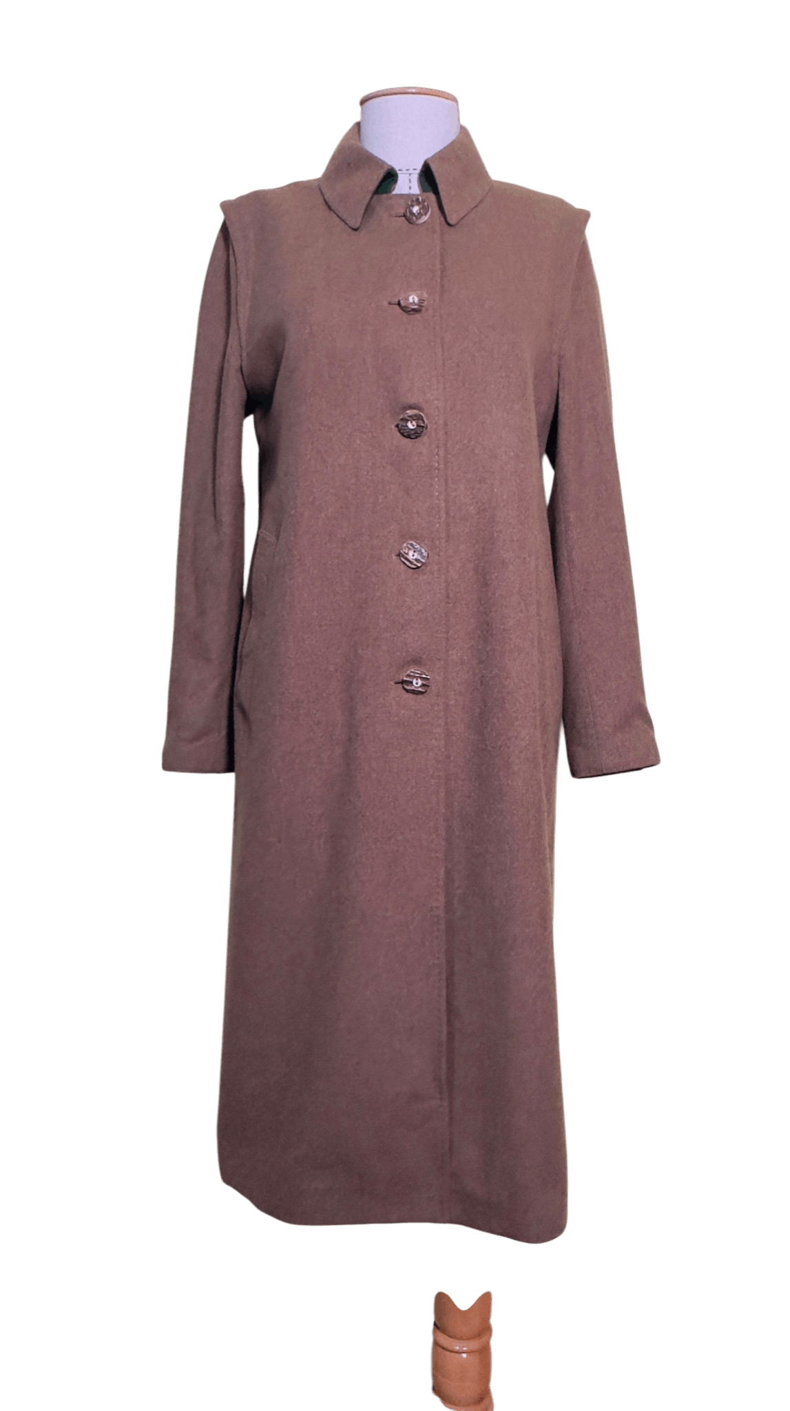 Vintage Habsburg wool brown coat Size M / US 6-8 / IT 42-44 - 1 Thumbnail