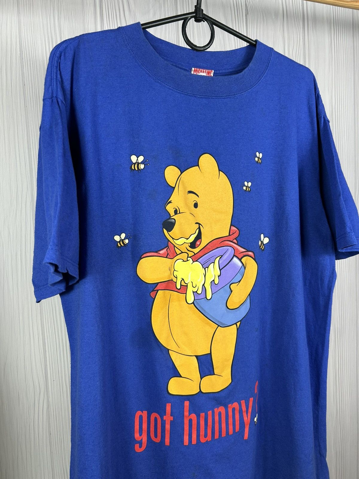 Mickey Inc Rare Vintage Winnie The Pooh Got Hunny? Mickey T-Shirt Sz L Size US L / EU 52-54 / 3 - 2 Thumbnail