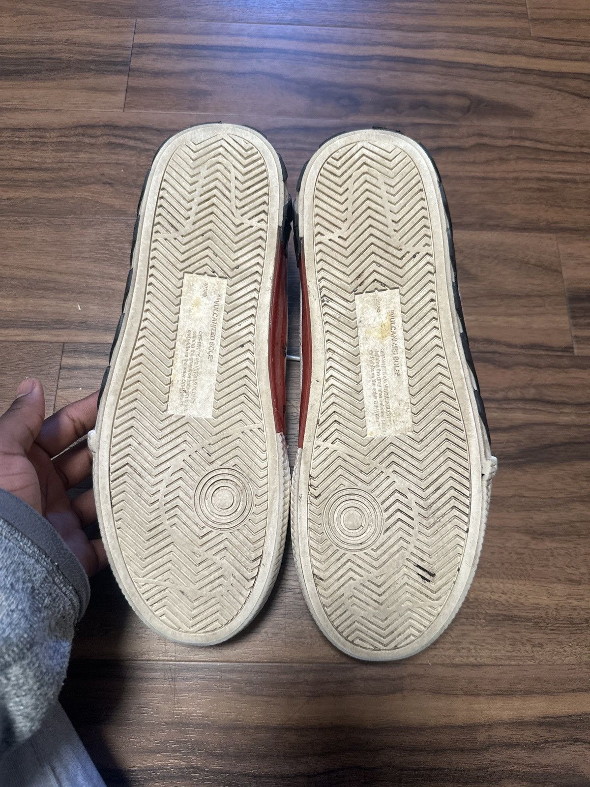 Off-White × Virgil Abloh Off White “Vulcanized” Low-Top Sneakers Size US 11 / EU 44 - 5 Thumbnail