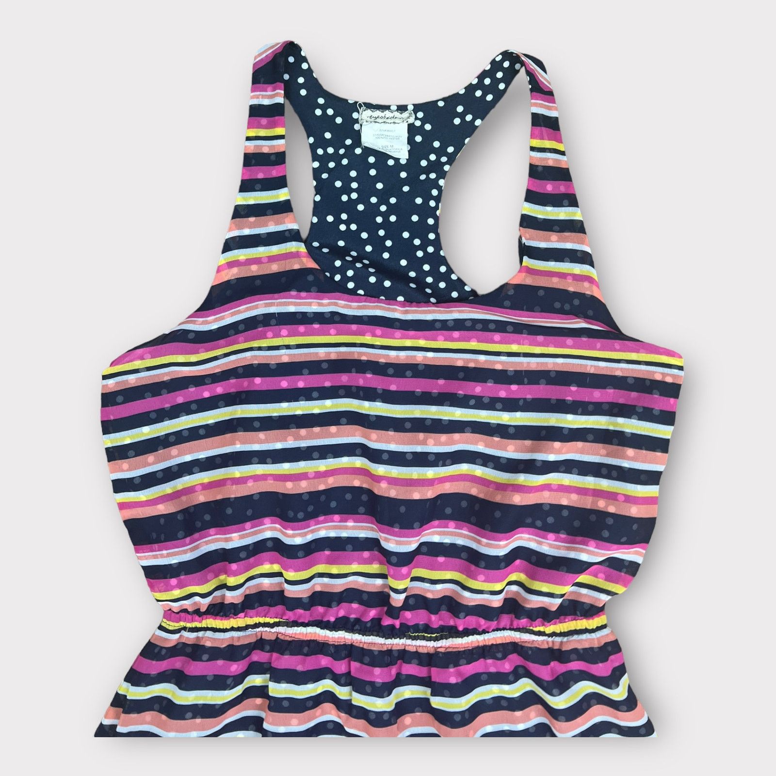 Macys Eyeshadow | Striped Polka Dot Sundress | Medium Size M / US 6-8 / IT 42-44 - 7 Thumbnail