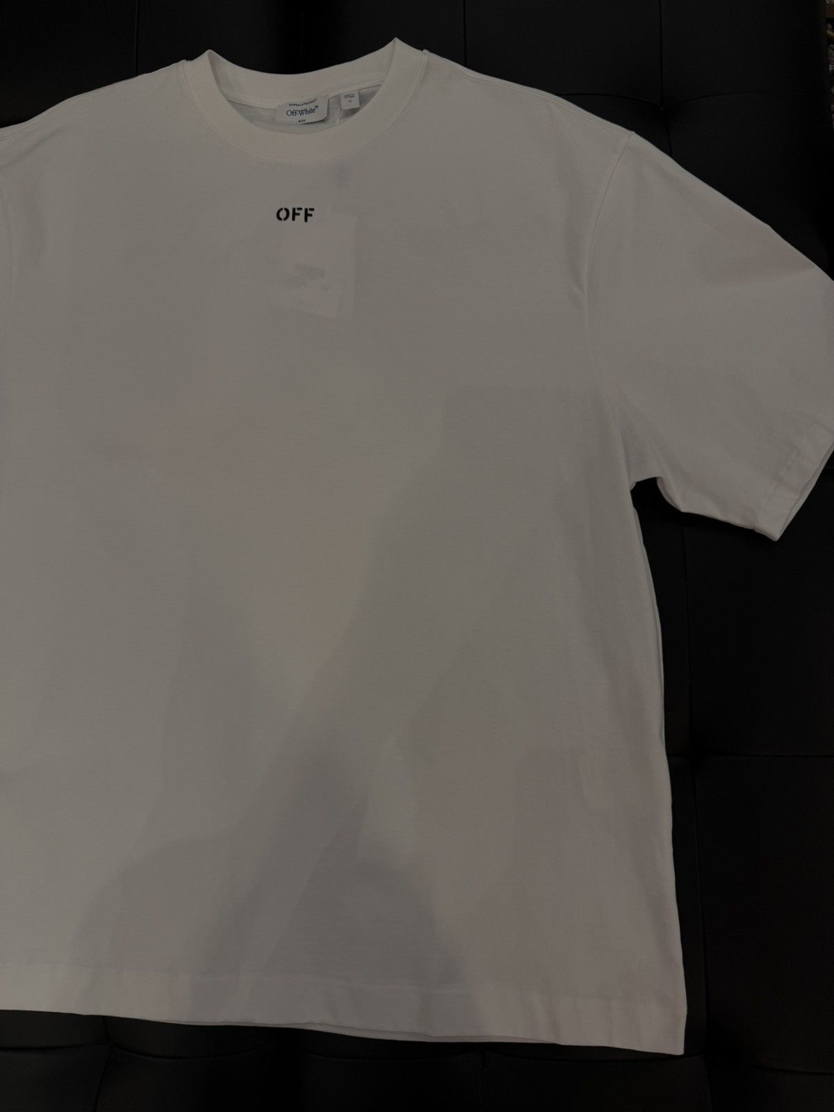 Off-White Size M - Off-White Spray Arrow T-Shirt White Size US M / EU 48-50 / 2 - 7 Thumbnail