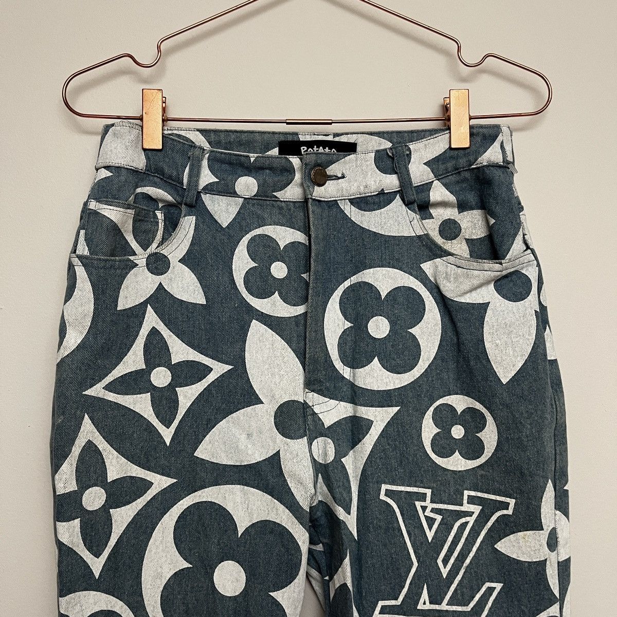 Imran Potato Imran Potato LV Logo Jeans (unisex) Size US 28 / EU 44 - 11 Thumbnail