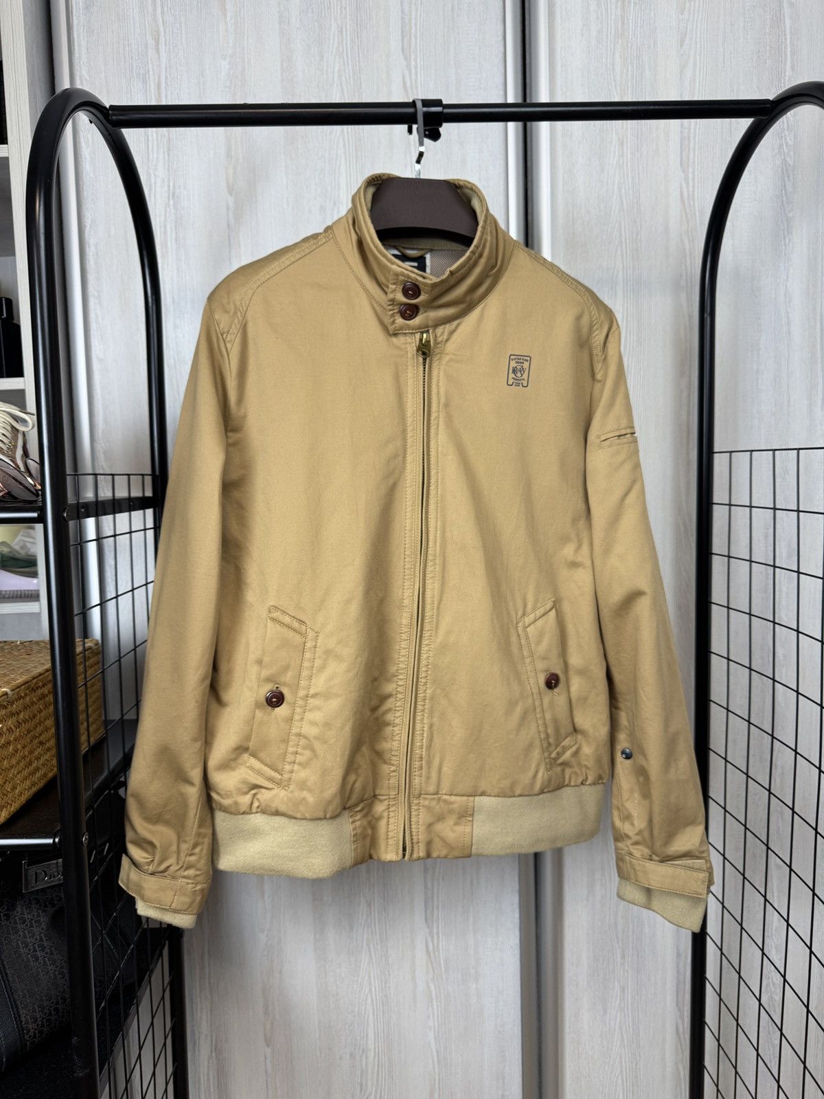 G-Star G-Star RAW Cotton Linen Bomber Jacket FLEET JKT beige Brown Size US XL / EU 56 / 4 - 1 Thumbnail