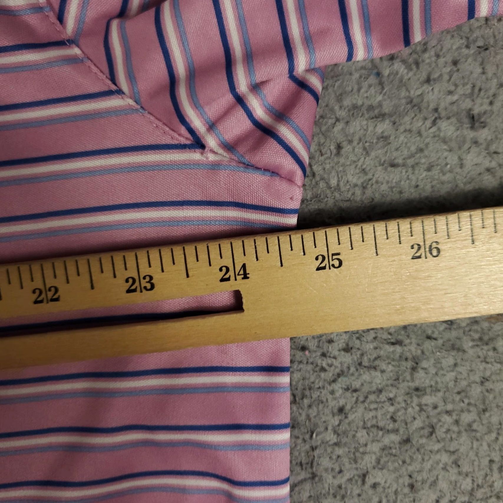 Vintage Greg Norman Polo Shirt Mens XL Pink Striped PlayDry Golf Performance Shark Logo Size US XL / EU 56 / 4 - 5 Thumbnail