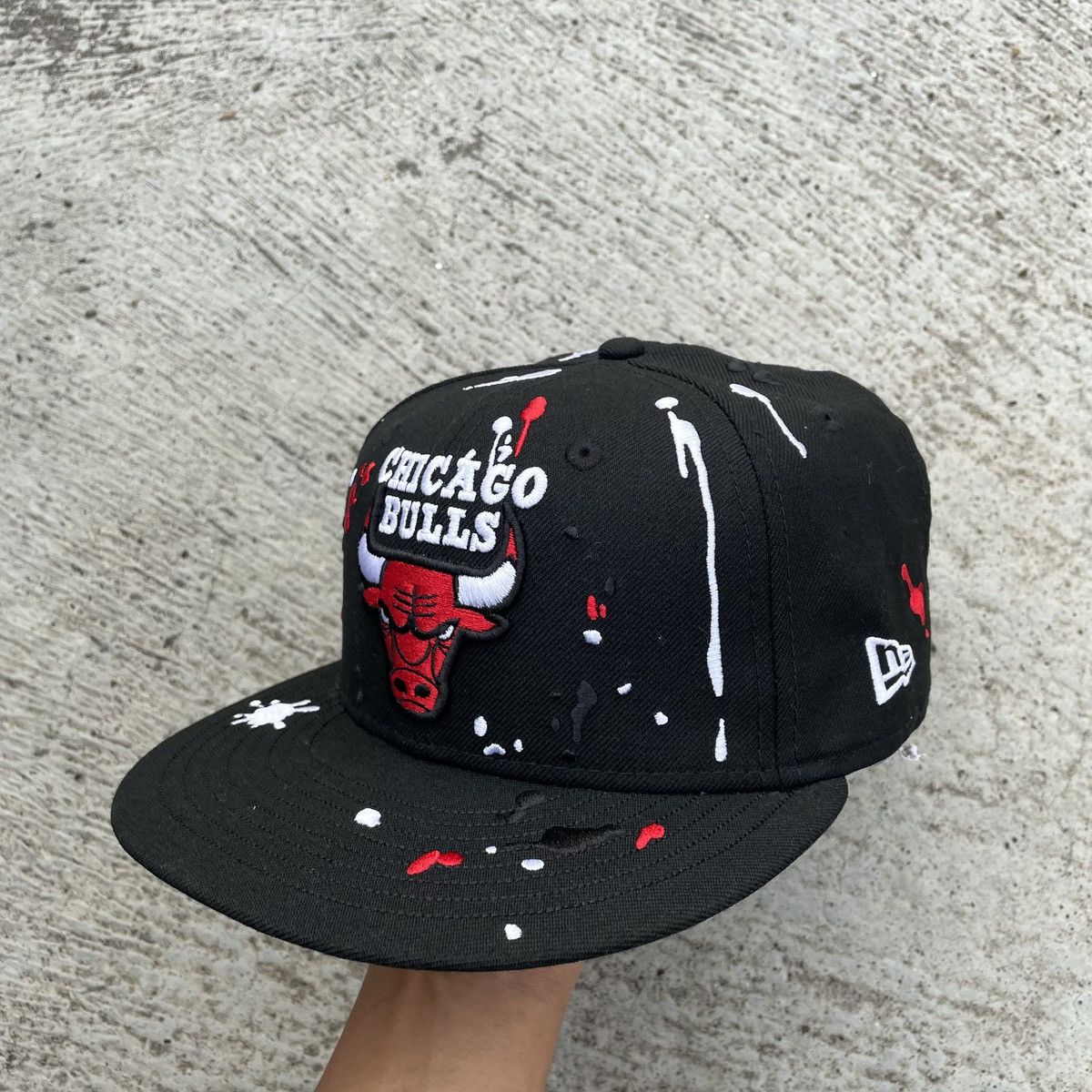 New Era Sick splash Embroidery Chicago bulls hat Size ONE SIZE - 2 Thumbnail