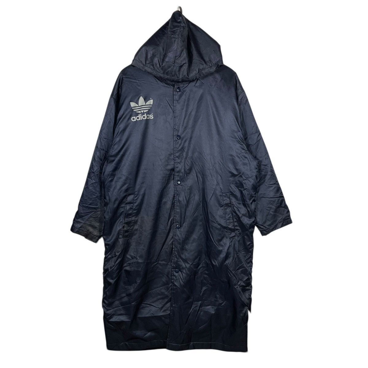 Adidas Vintage Adidas Originals Trefoil Hooded Rain Poncho Jacket Size US XL / EU 56 / 4 - 1 Thumbnail