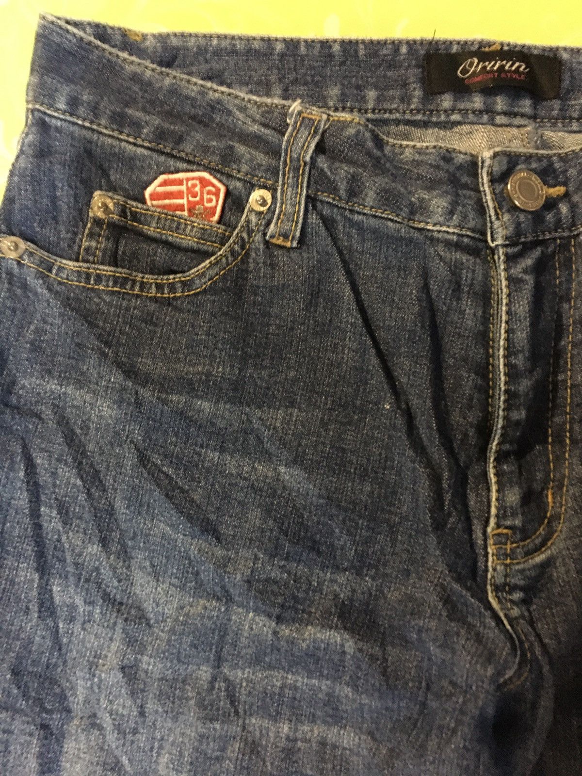 Japanese Brand Oririn jeans flare Size 31" - 9 Thumbnail