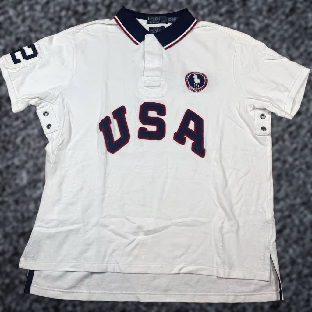 Ralph Lauren Ralph Lauren Shirt Mens 2XL Polo USA Olympic Team Rugby Custom Size US XXL / EU 58 / 5 - 1 Thumbnail