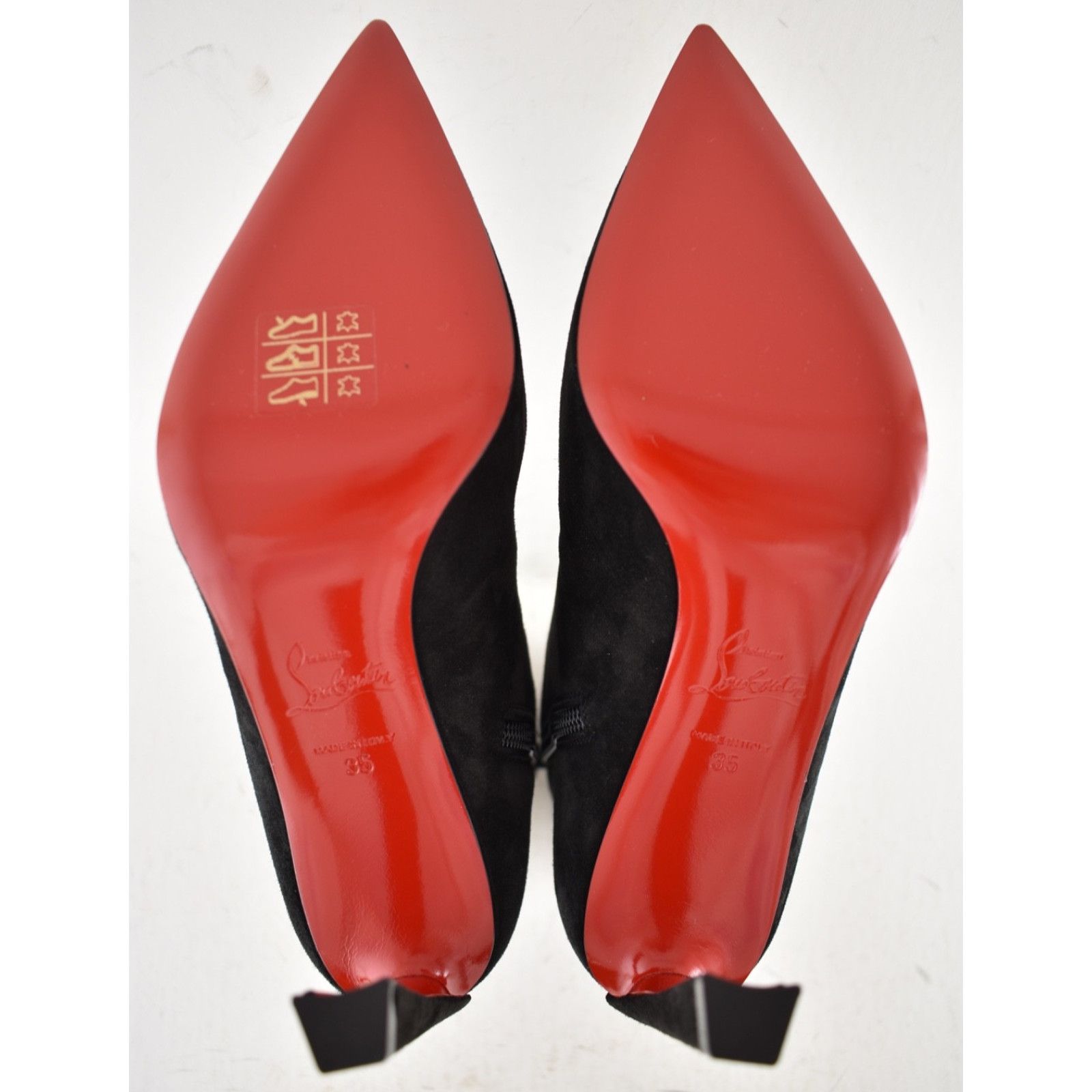 Christian Louboutin Christian Louboutin Condora Booty 85 Black Suede Ptd Toe 35 Size US 4 / IT 34 - 14 Thumbnail