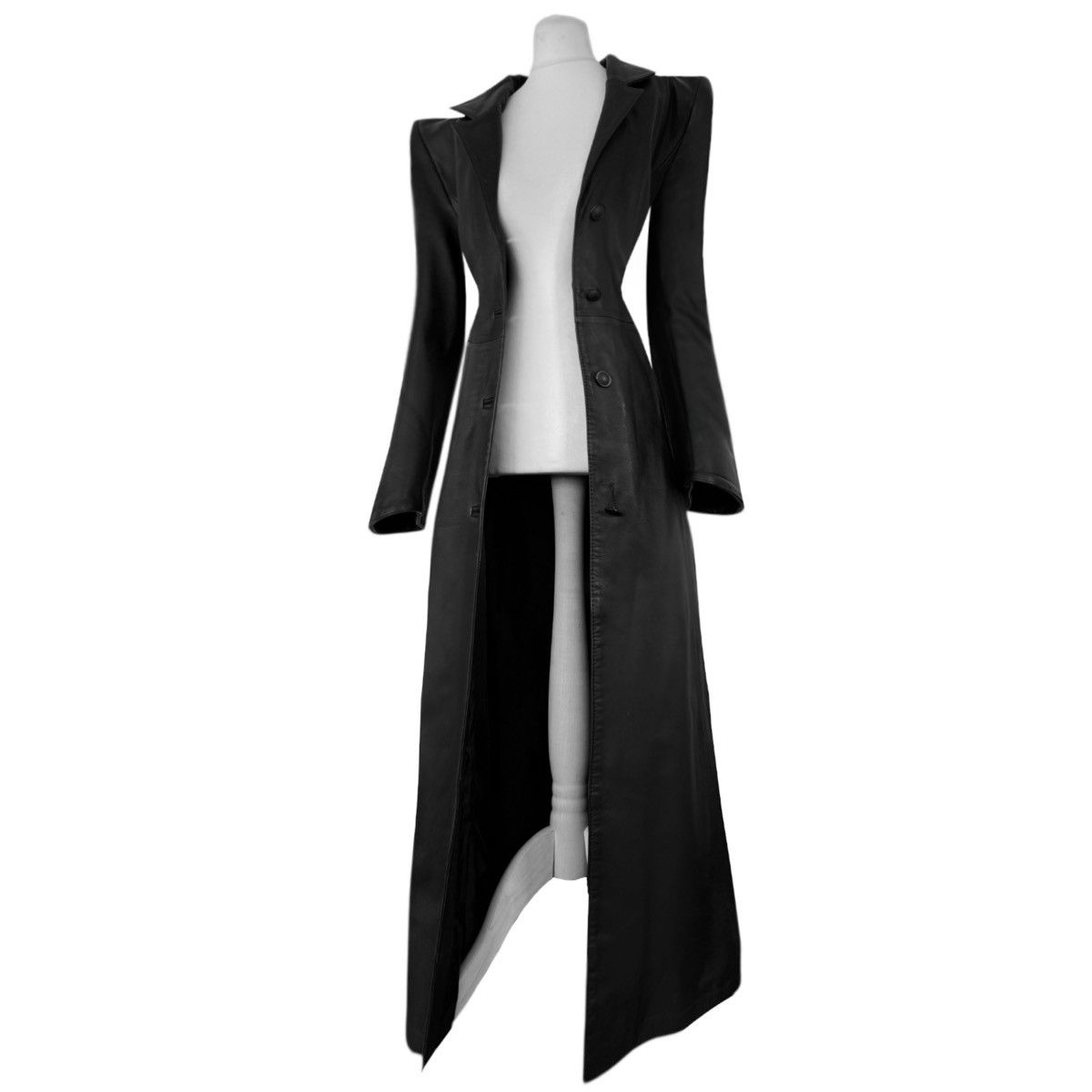 Vintage Iconic super long matrix leather coat Size M / US 6-8 / IT 42-44 - 1 Thumbnail