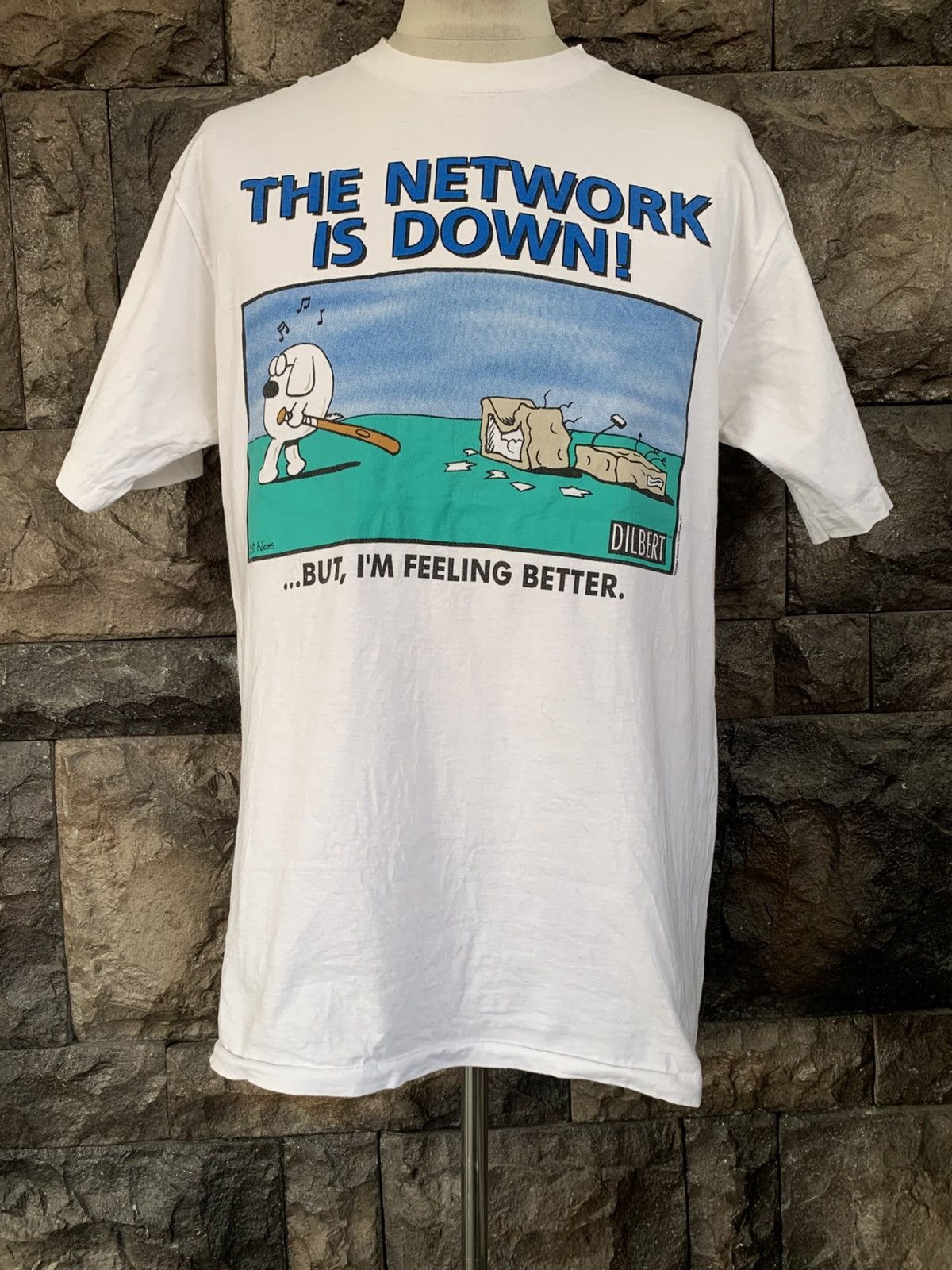 Arts & Science Vintage 90s Dilbert Scott Adams Graphics Art T shirt Size US L / EU 52-54 / 3 - 1 Thumbnail