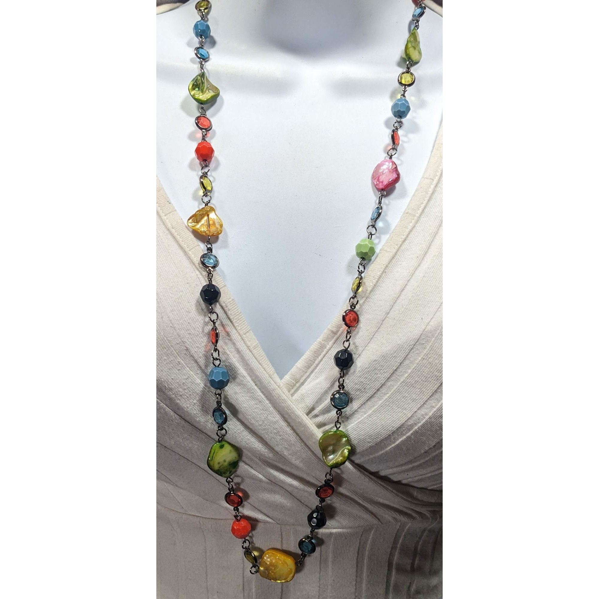 Other Candycore Rainbow Shell And Gem Beaded Necklace Size ONE SIZE - 4 Thumbnail