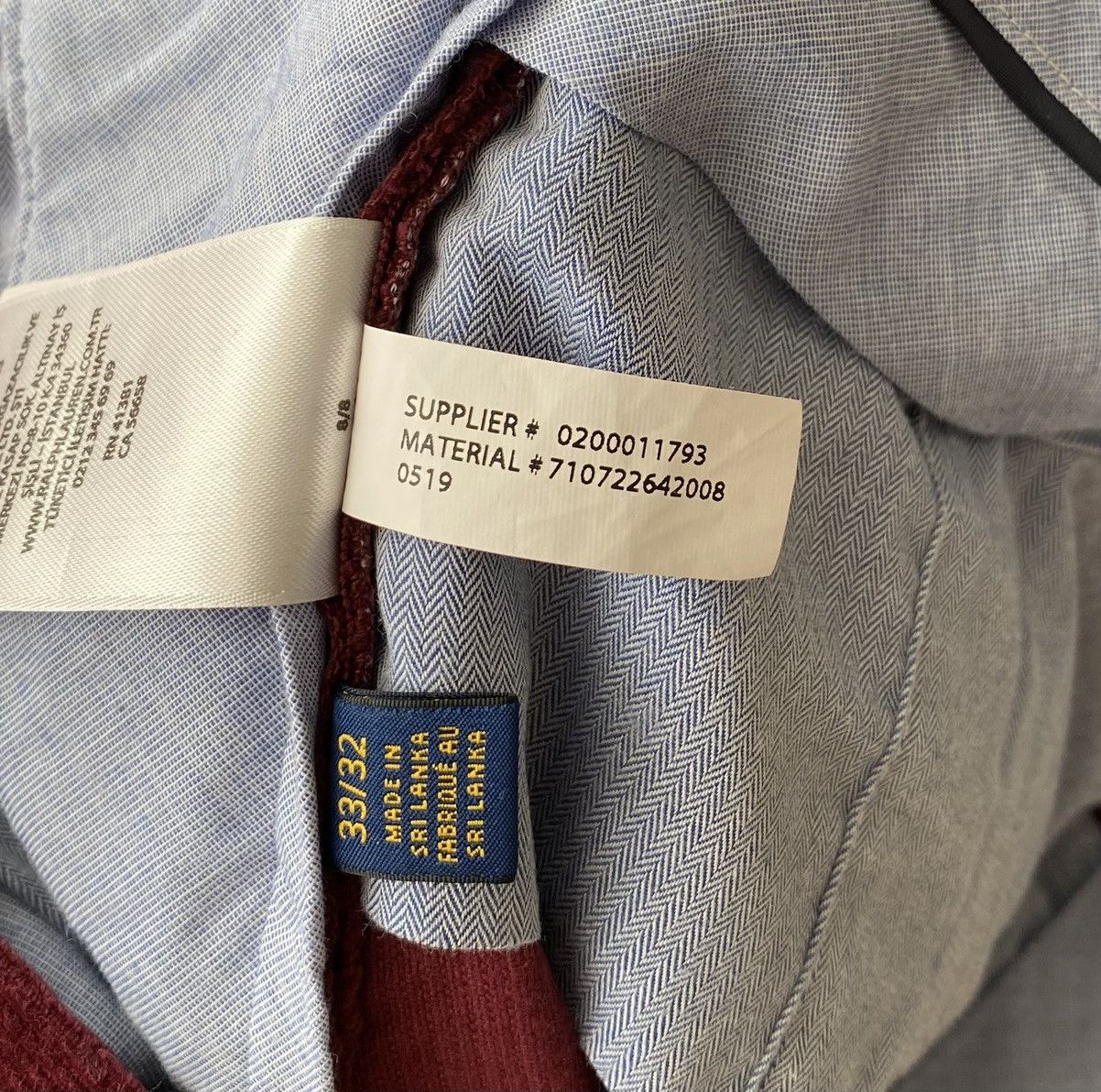 Polo Ralph Lauren Polo Ralph Lauren Corduroy Burgundy Pants x Old Money Size US 33 - 9 Thumbnail
