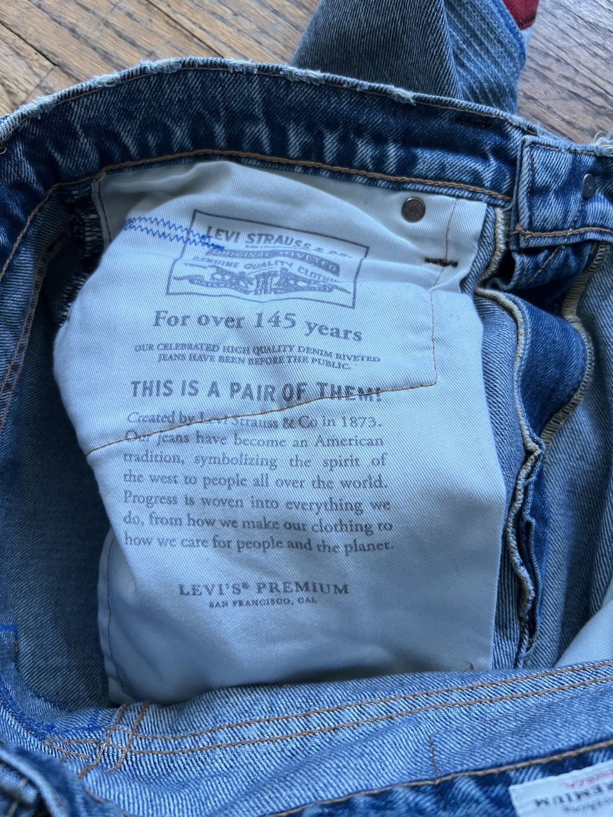 Levi's × Levi's Made & Crafted × Levi's Vintage Clothing Levi Custom rework patchwork denim Size US 32 / EU 48 - 6 Thumbnail