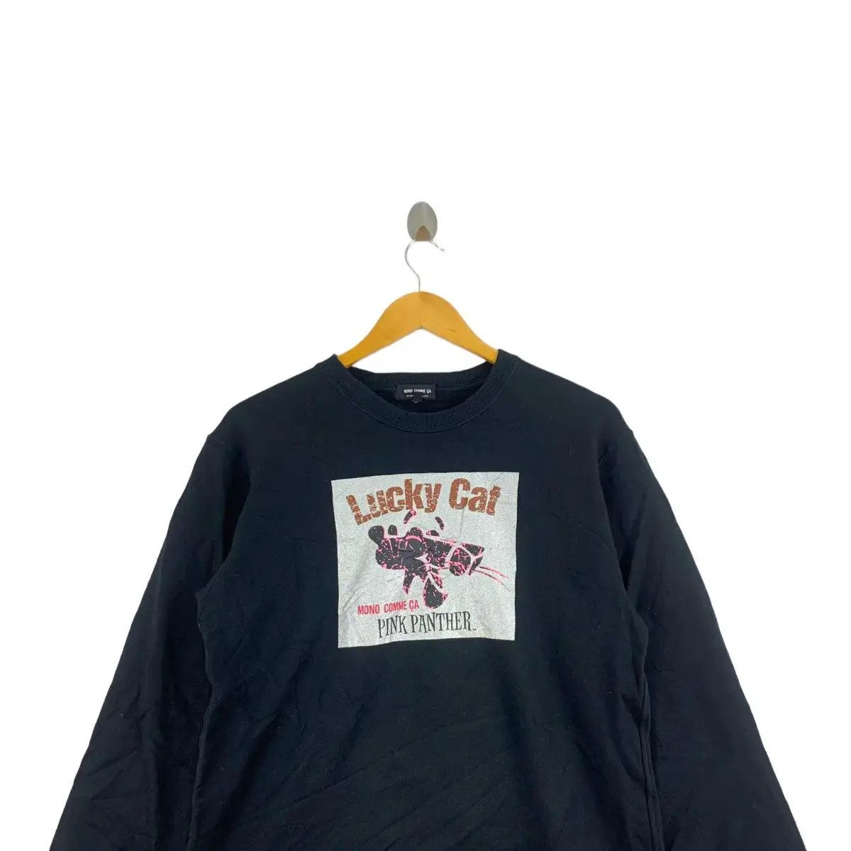 Vintage MONO COMME CA Pink Panther Print Japanese Brand Black Size US M / EU 48-50 / 2 - 2 Thumbnail