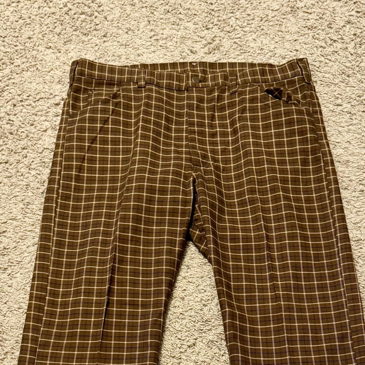 Lee × Vintage VINTAGE 70s BROWN PATTERNED LEE PANTS! Size US 36 / EU 52 - 2 Thumbnail