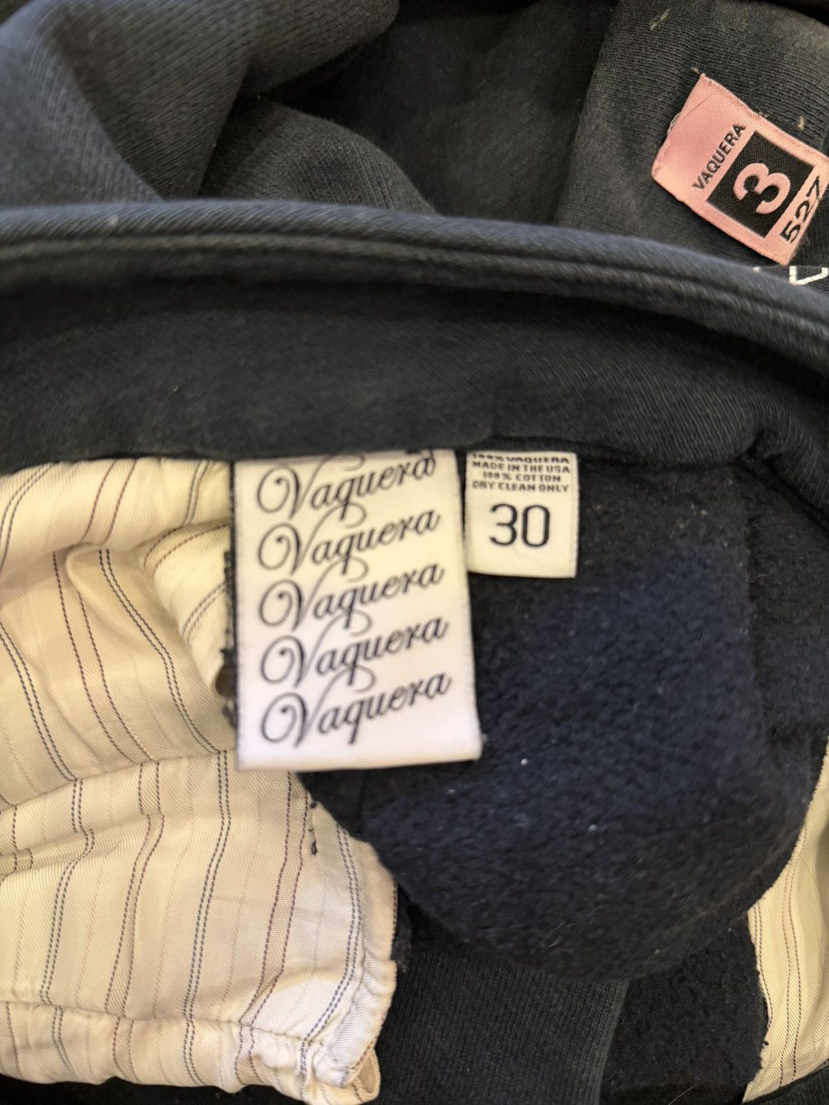 Vaquera Vaquera FW19 "Dry Clean Only" Baggy Drop Crotch Sweatpants Size US 30 / EU 46 - 6 Thumbnail