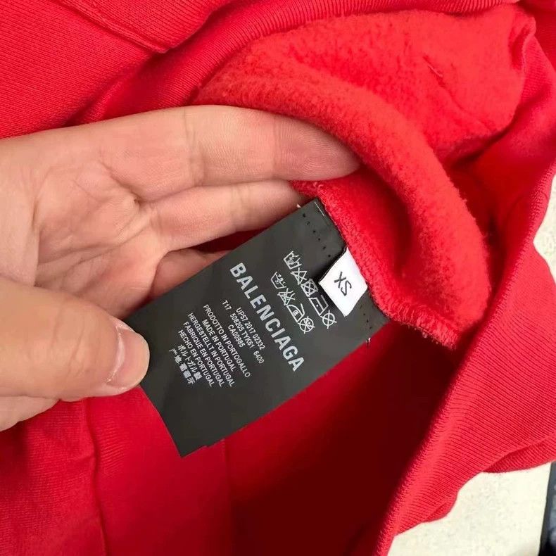 Balenciaga Balenciaga Red Hoodie Size US XS / EU 42 / 0 - 4 Thumbnail