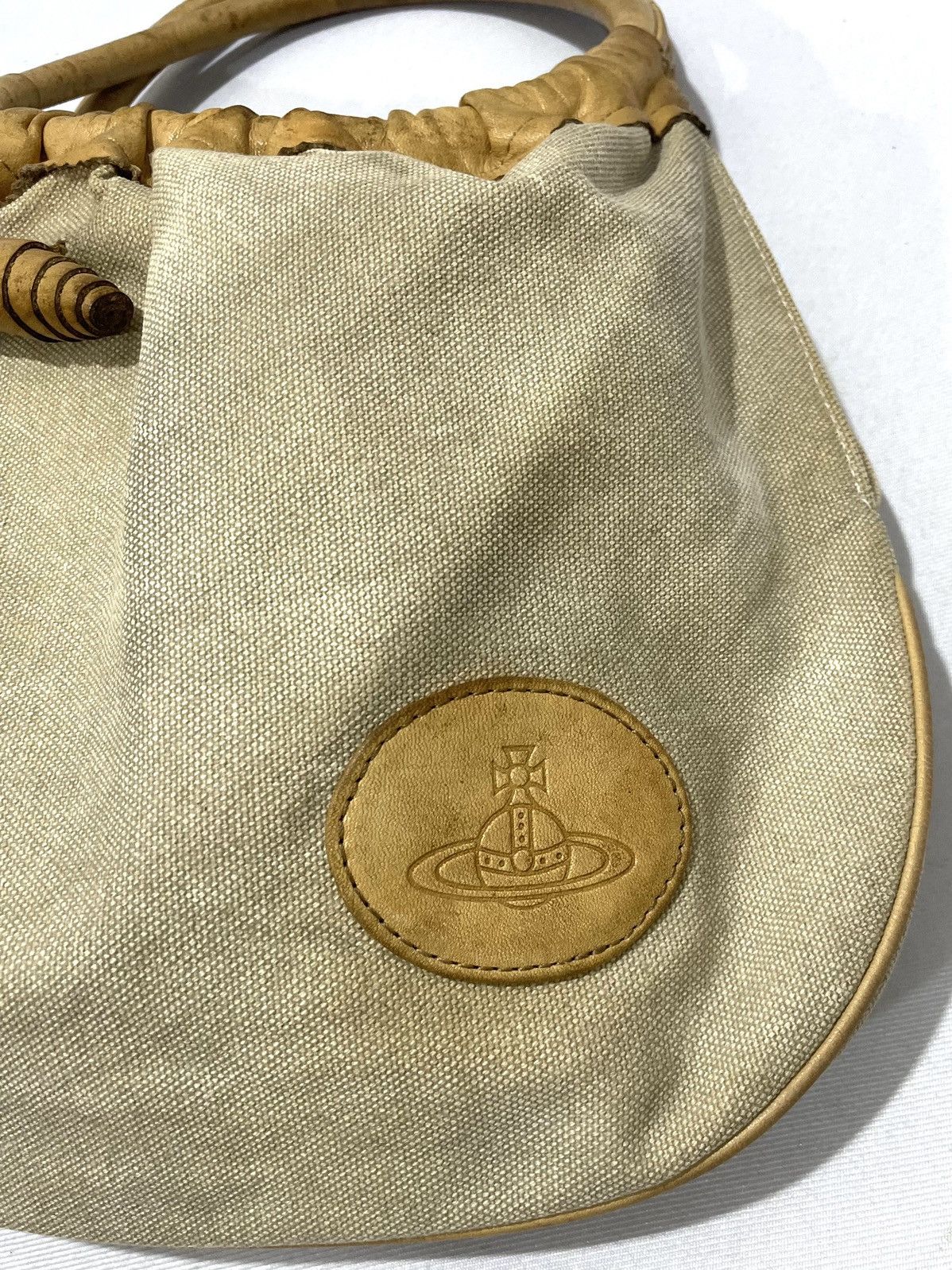 Vivienne Westwood Vintage Canvas Hobo Tote Bag - Medium Size ONE SIZE - 2 Thumbnail