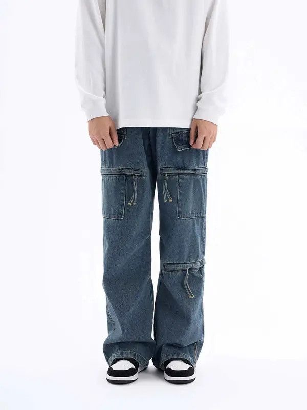 VIBE faded hiphop y2k baggy cargo jeans Size US 32 / EU 48 - 7 Thumbnail