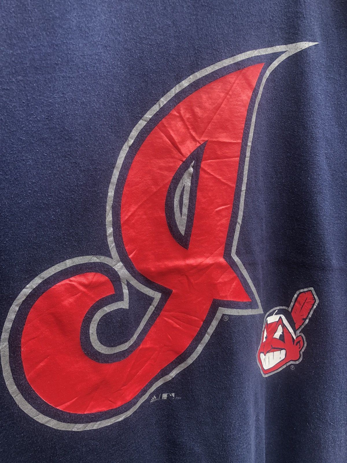 Vintage Vintage Y2K Adidas Cleveland Indians Chief Wahoo MLB Tee Size US XL / EU 56 / 4 - 6 Thumbnail