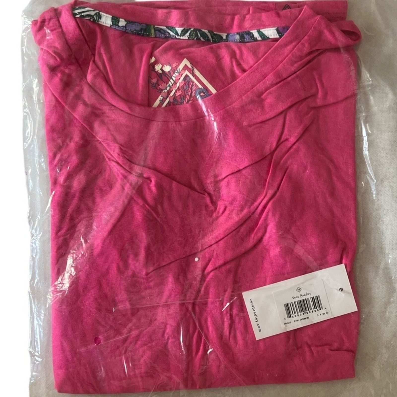Vera Bradley VERA BRADLEY Pink Cashmere Cadence Essential Tee w/ Tags, S Size S / US 4 / IT 40 - 8 Thumbnail