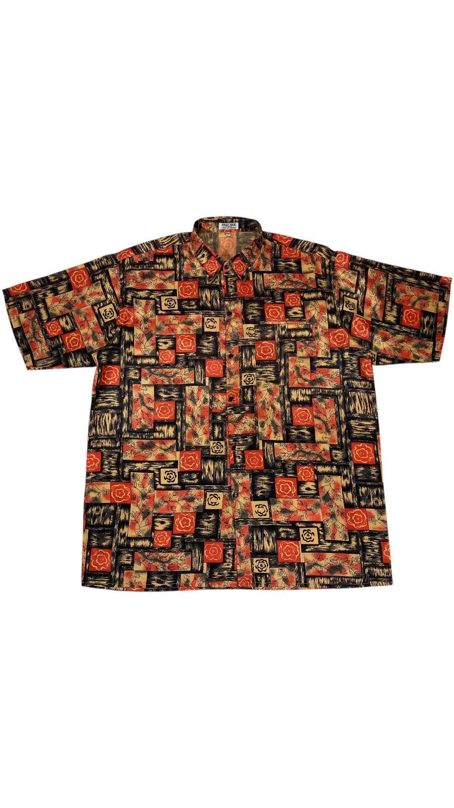 Vintage 🔥LASTDROP🔥 Vintage Apple Silk Abstract Party Festival Shirt Size US XXL / EU 58 / 5 - 1 Thumbnail