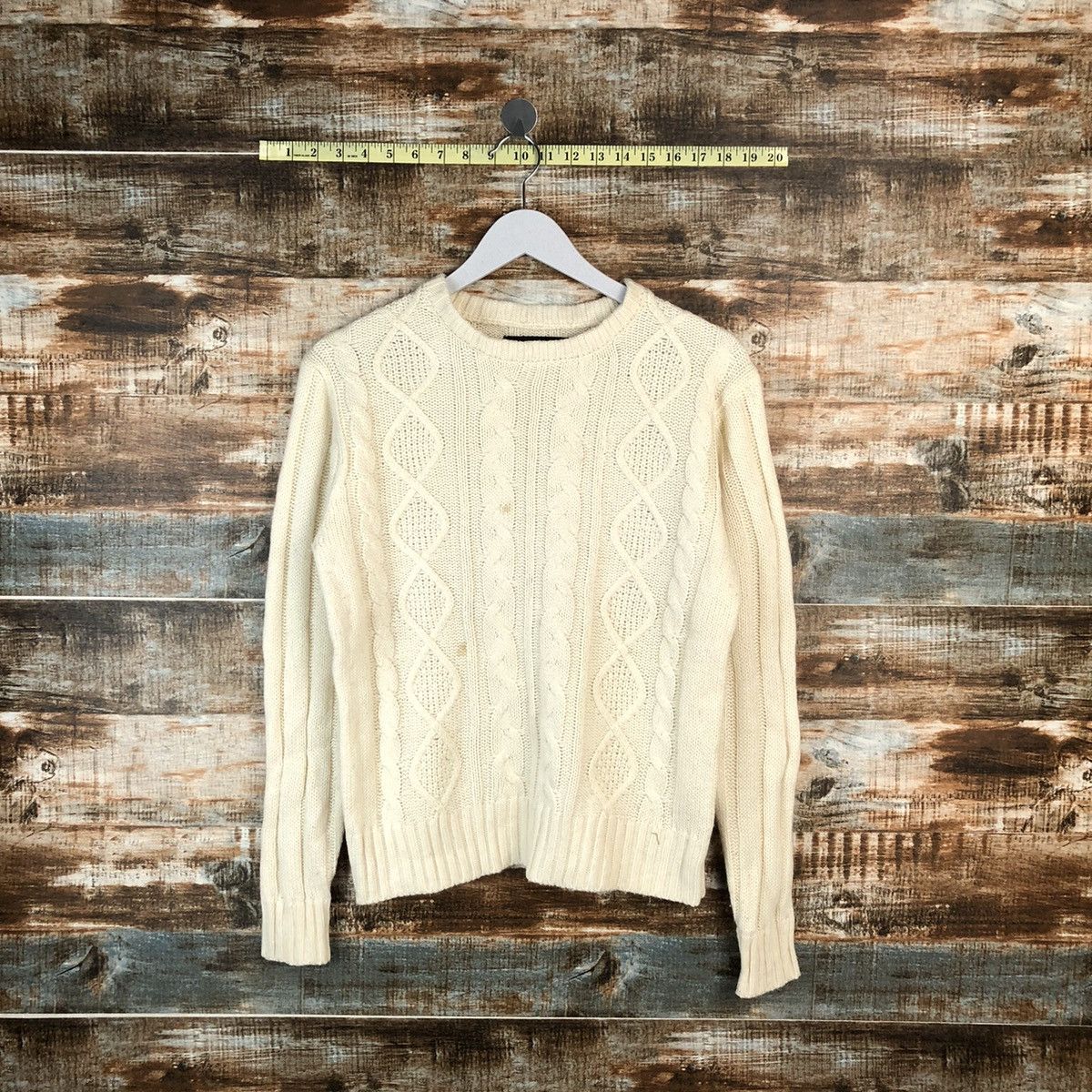 Vintage Wooders Doll White vintage Knitwear #A1623 Size M / US 6-8 / IT 42-44 - 1 Thumbnail