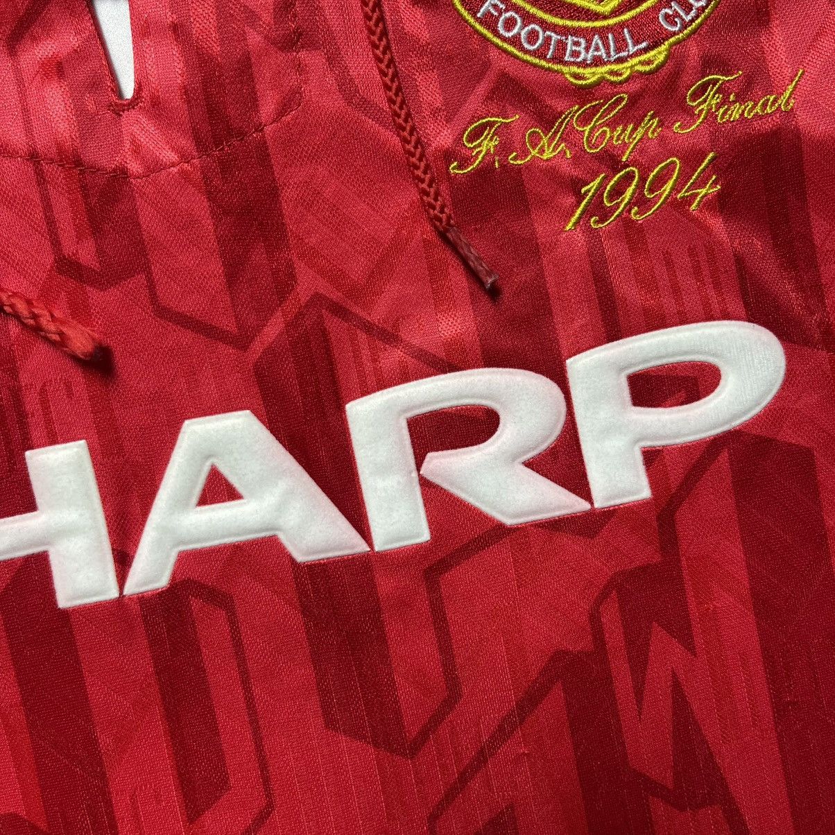 Umbro MANCHESTER UNITED x SCORE DRAW 1992/1994 SOCCER HOME JERSEY Size US M / EU 48-50 / 2 - 5 Thumbnail