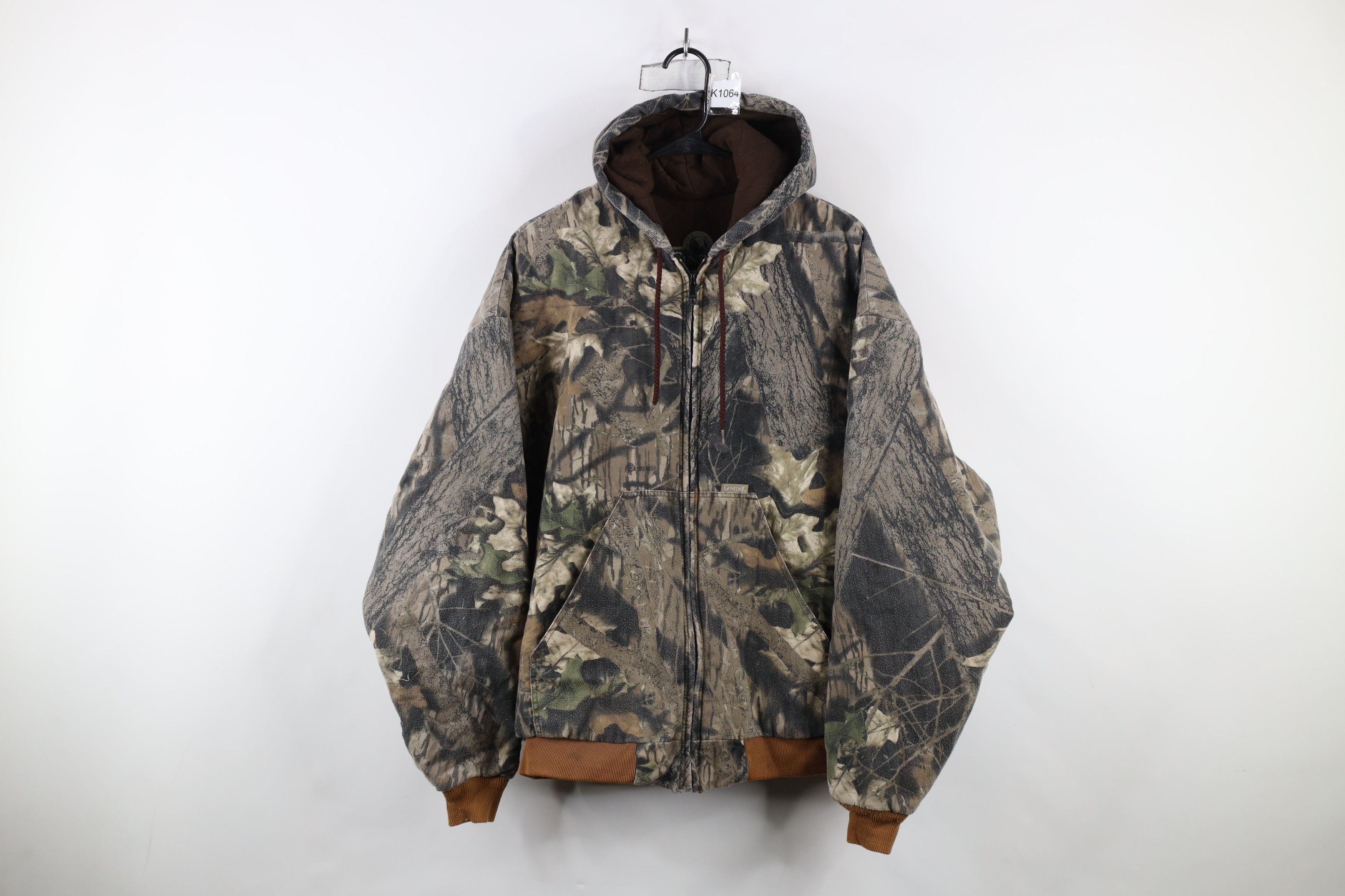 Vintage Vintage 90s Streetwear Camouflage Quilted Hooded Jacket USA Size US XXL / EU 58 / 5 - 1 Thumbnail