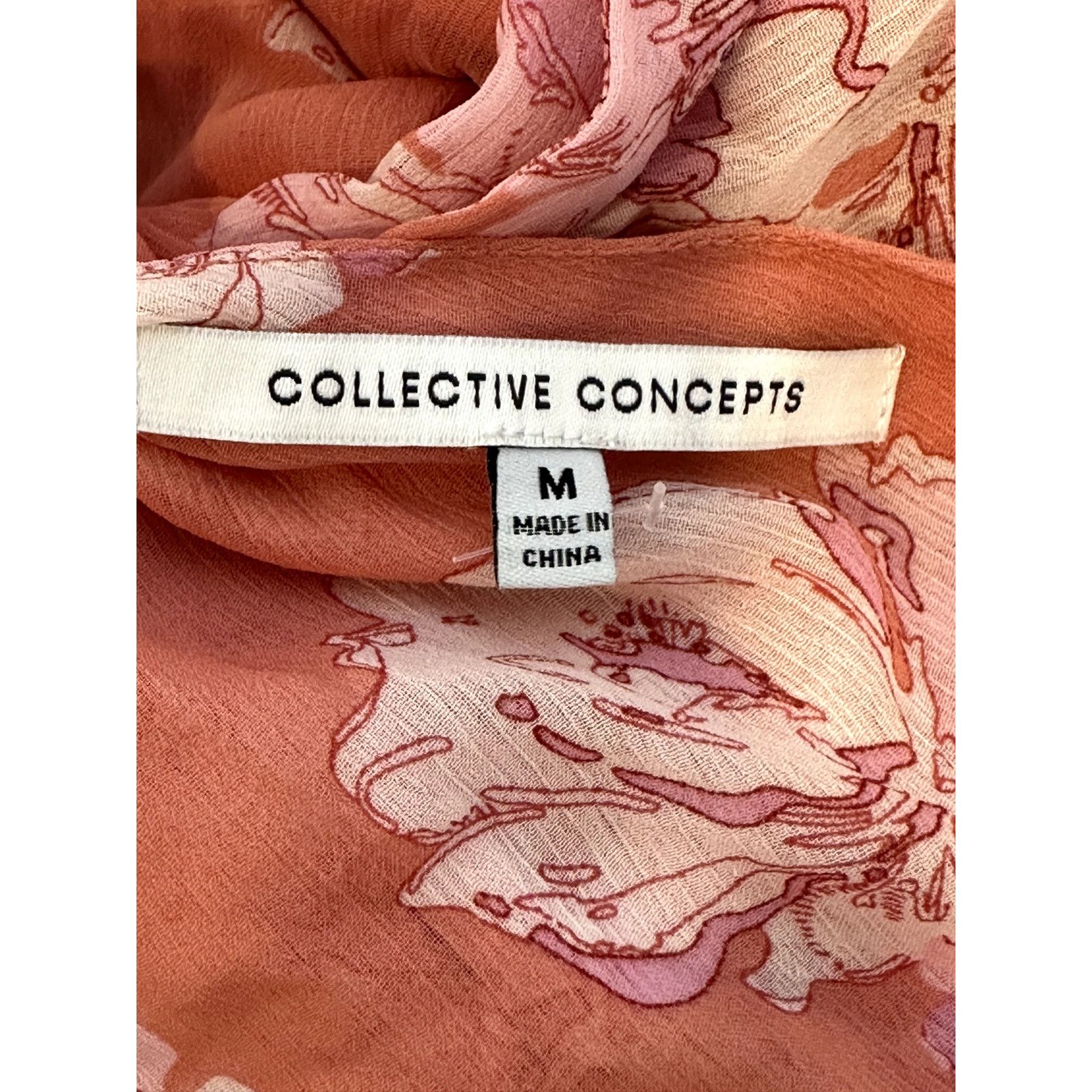 Other Collective Concepts Pink Floral Open Back Mini Dress M NWOT Size M / US 6-8 / IT 42-44 - 7 Thumbnail