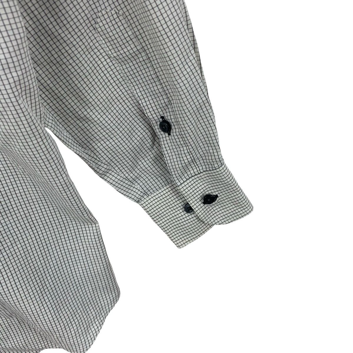 Vintage Vintage Minimal Micro Check Button Down Shirt Grid Pattern Size US L / EU 52-54 / 3 - 9 Thumbnail