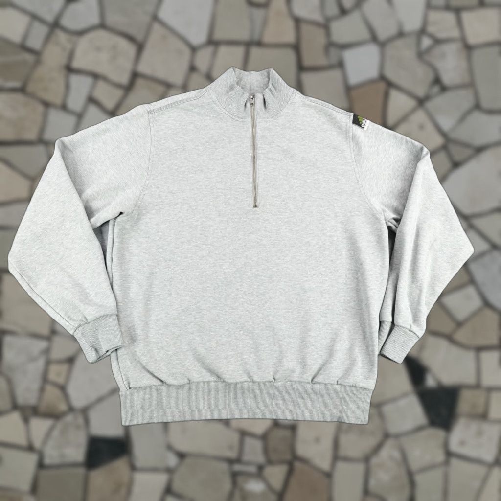 Adidas Vintage Adidas Sweatshirt Mens Large Gray Equipment 1/2 Zip Sweater Pullover Y2K Size US L / EU 52-54 / 3 - 1 Thumbnail