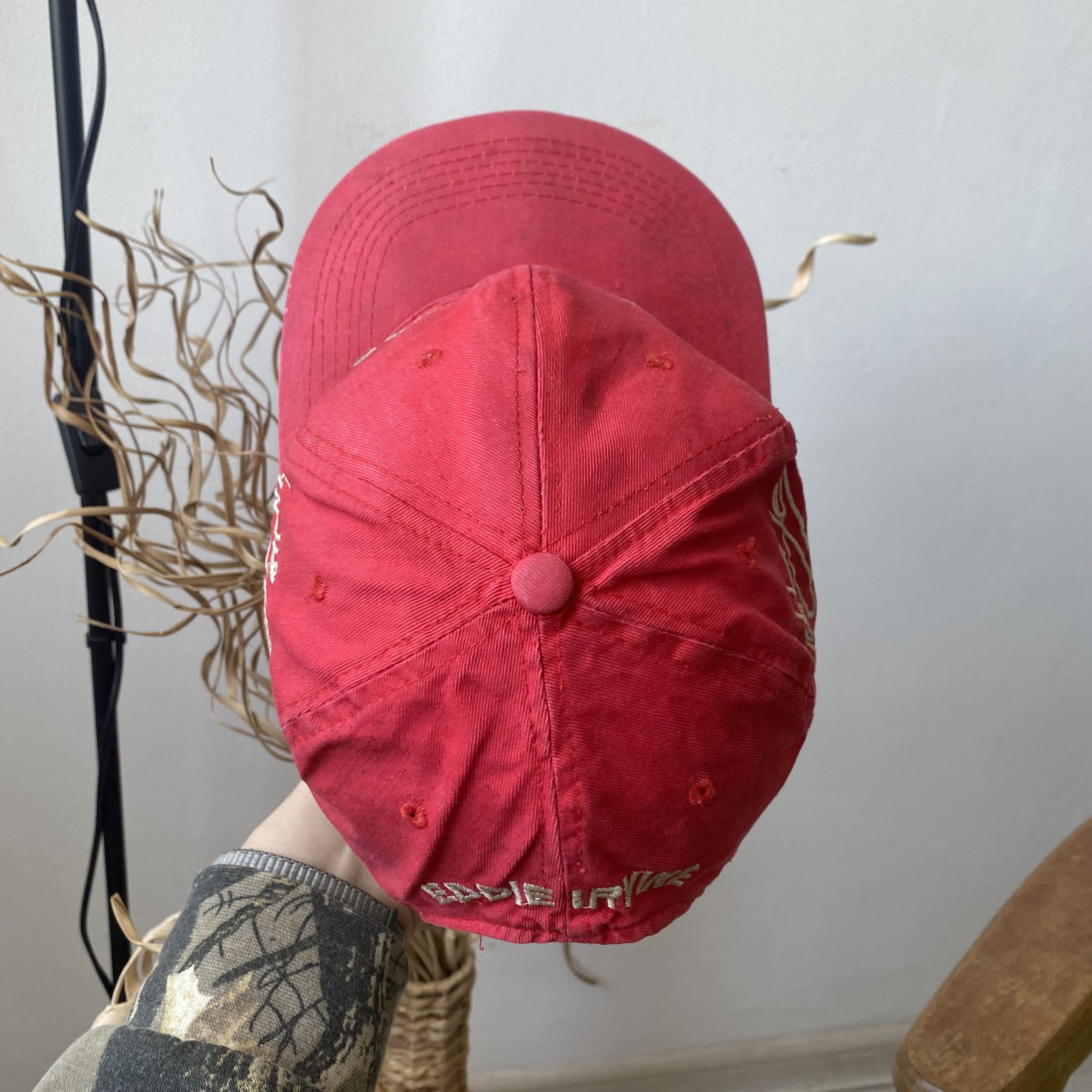 Ferrari 🏎 Rare Vintage 90s F1 Eddie Irvin rasing Cap hat Dad hat Size ONE SIZE - 7 Thumbnail