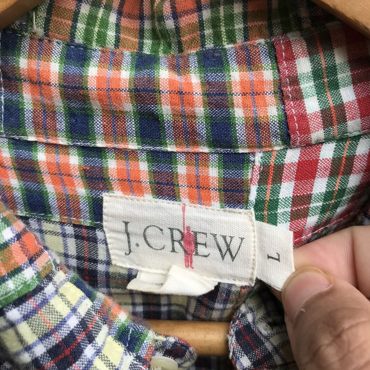 J.Crew J CREW patchwork madras shirt Size US XL / EU 56 / 4 - 4 Thumbnail