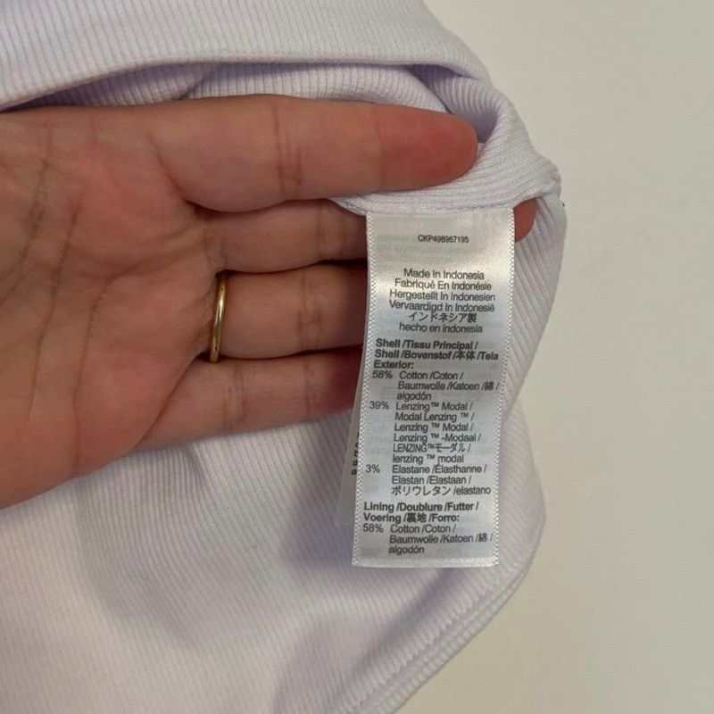 Madewell NWT Madewell Squareneck Tank Top In White Size Large Size L / US 10 / IT 46 - 6 Thumbnail