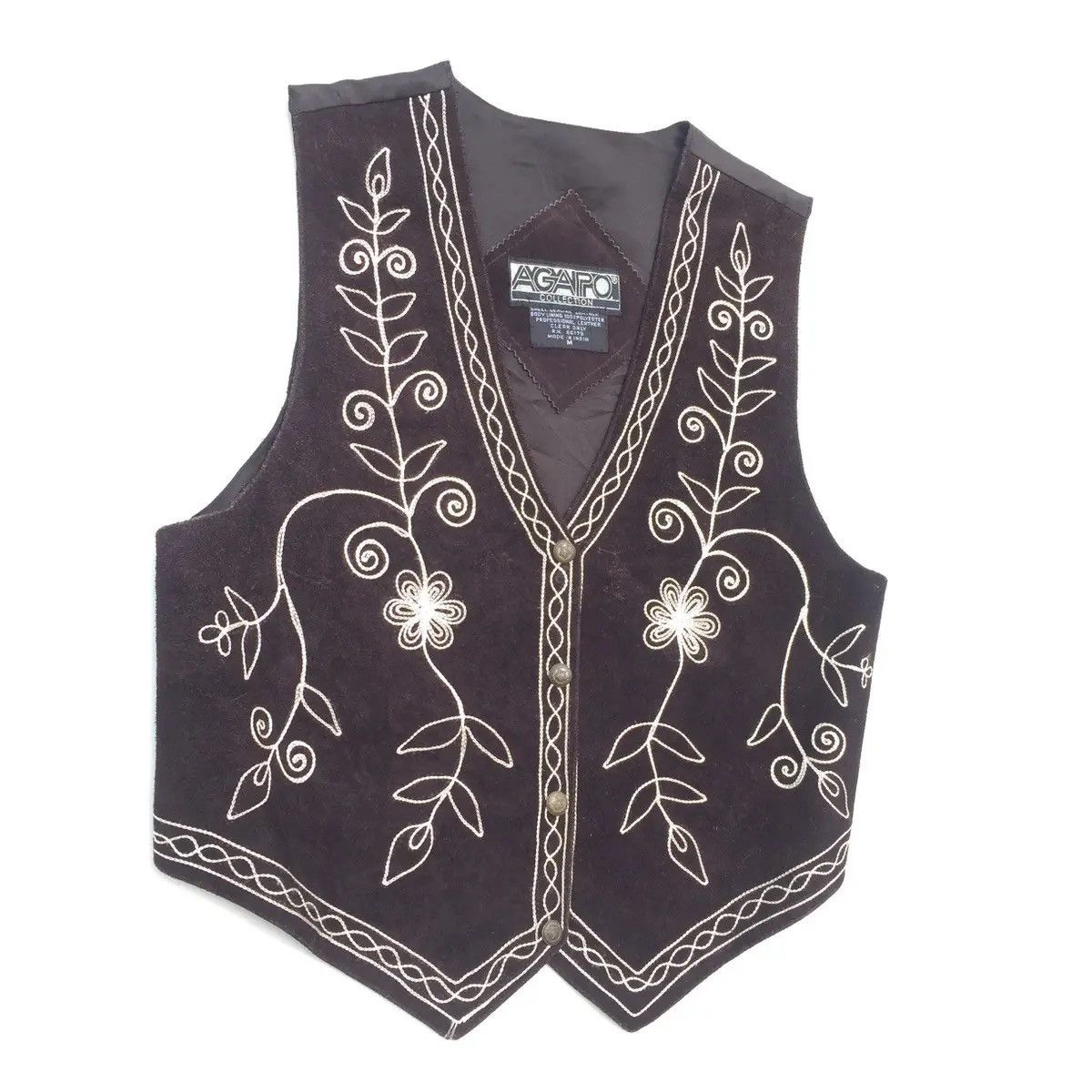 Hysteric Glamour × Japanese Brand Vintage Vest Leather Agapo Collection Made in India Size US M / EU 48-50 / 2 - 5 Thumbnail
