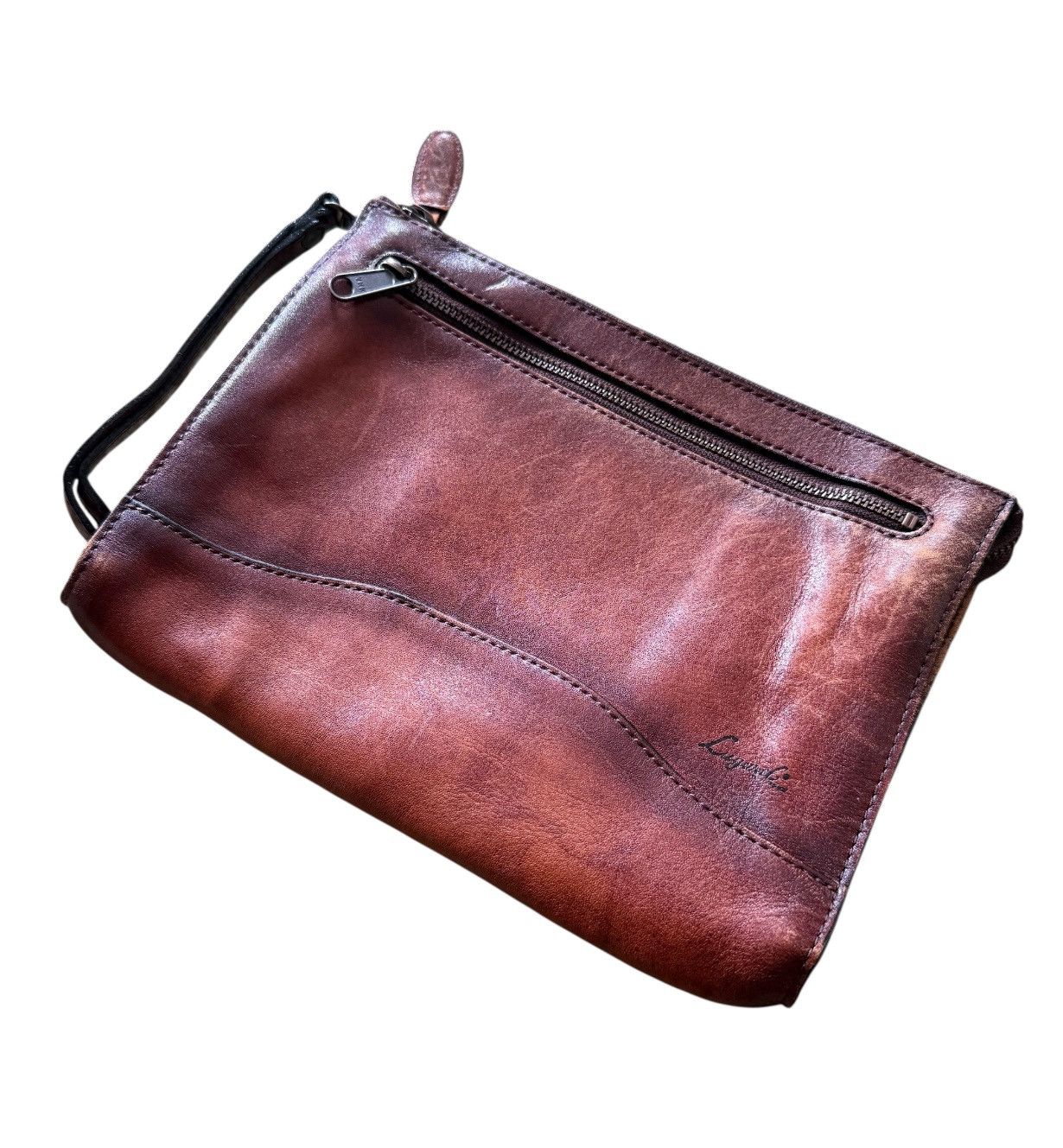 Japanese Brand Lugard G3 Clutch Bag Leather Vintage Size ONE SIZE - 4 Thumbnail