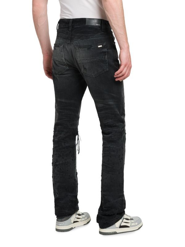 Amiri os11x0625 Shotgun Straight-Leg Jeans in Faded Black Size US 30 / EU 46 - 2 Thumbnail