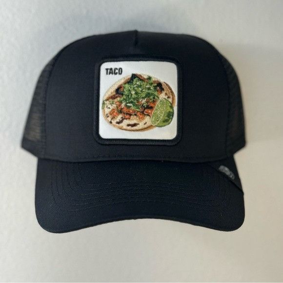 Designer NEW TACO PATCH BLACK TRUCKER CAP HAT TACO TUESDAY Size ONE SIZE - 1 Thumbnail