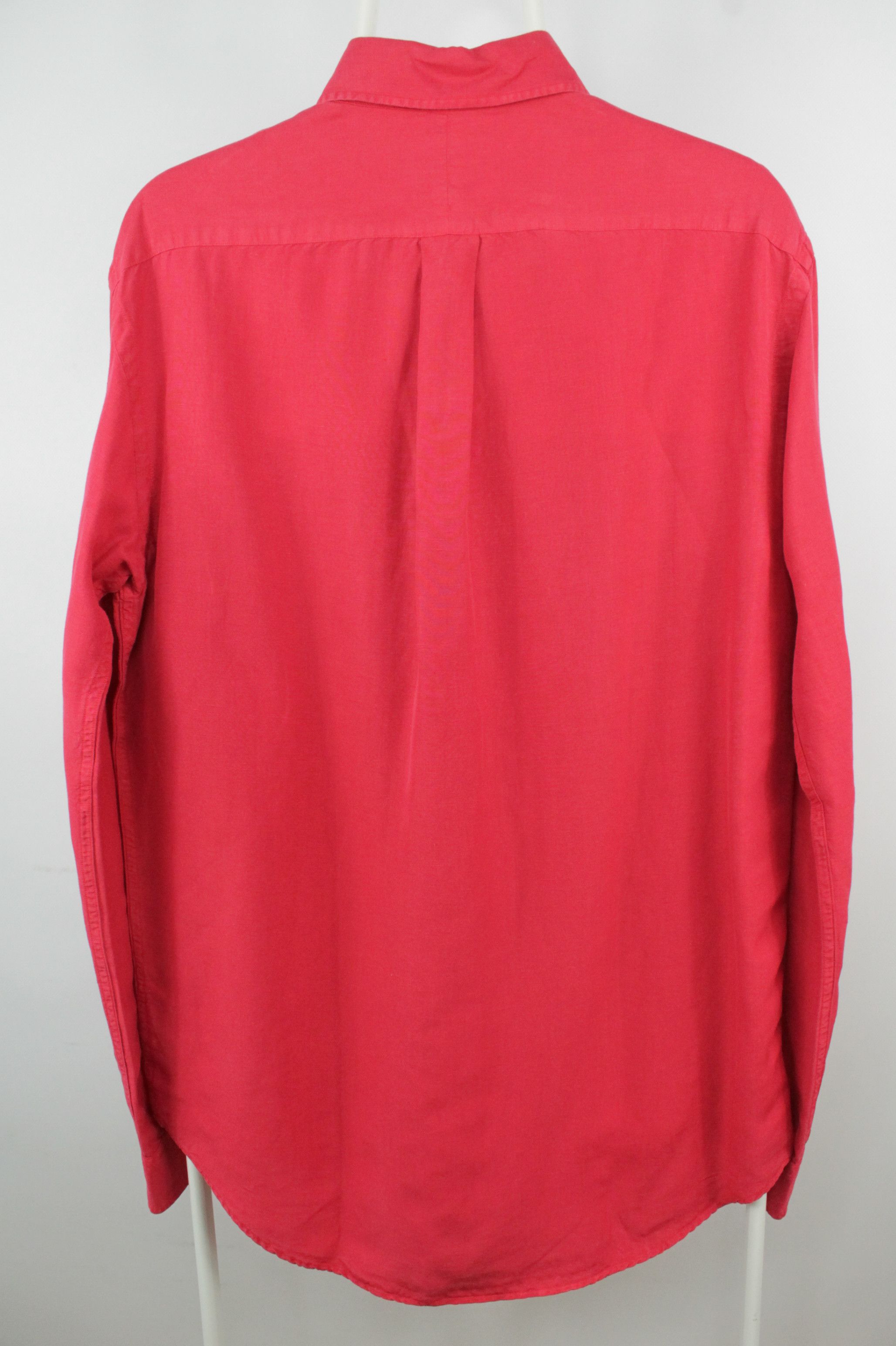 Polo Ralph Lauren Vintage Polo Ralph Lauren Red Linen Silk Casual Men's Shirt Size US M / EU 48-50 / 2 - 7 Thumbnail