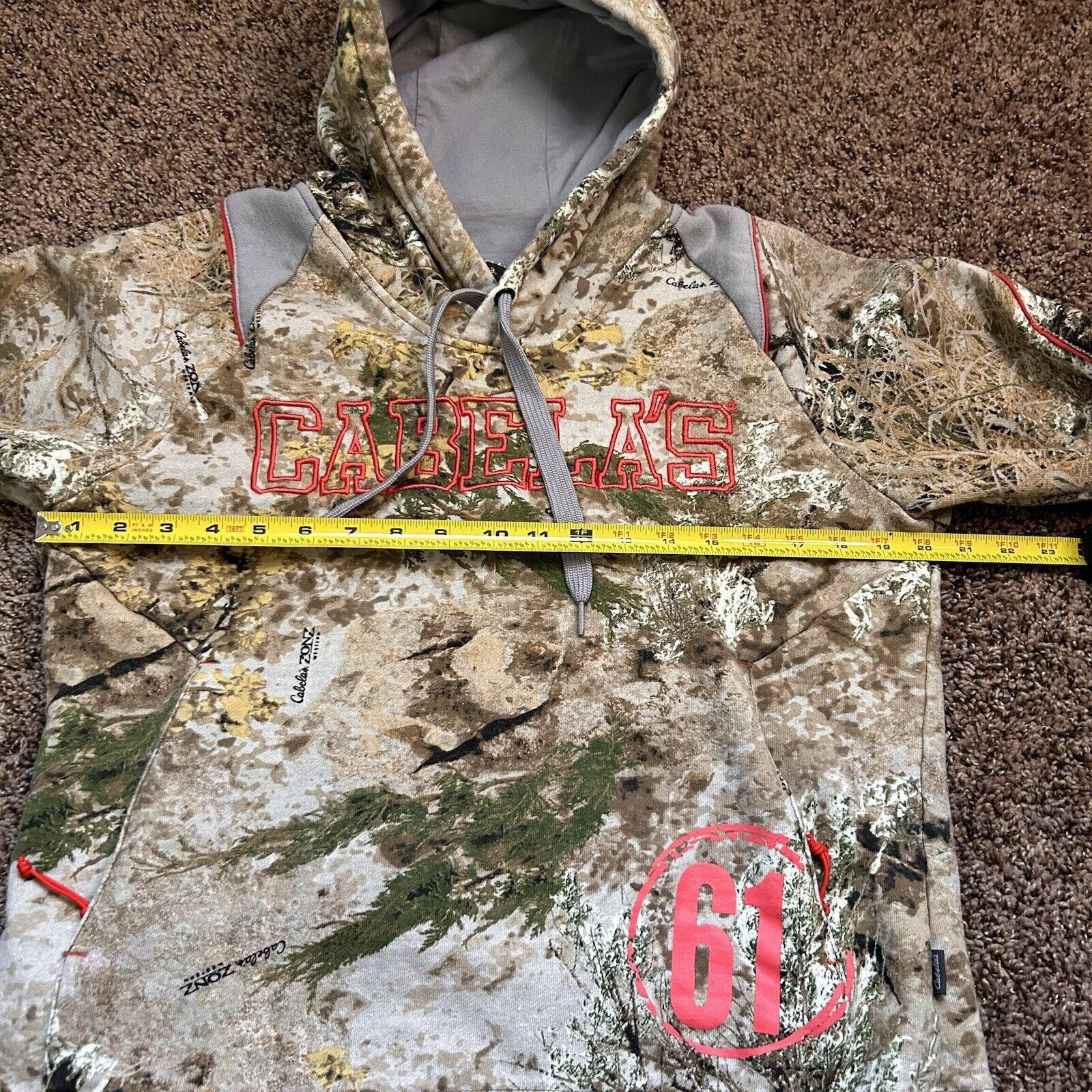 Cabelas Cabela's Camo Hoodie Women's Medium Green Camouflage Size M / US 6-8 / IT 42-44 - 12 Thumbnail