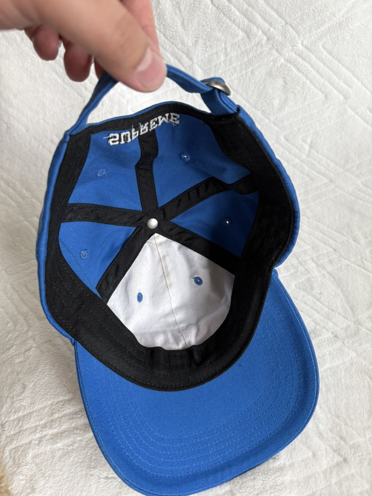 Supreme Supreme Reverse Logo 6-Panel 'Royal' Blue F/W 2021 Size ONE SIZE - 5 Thumbnail