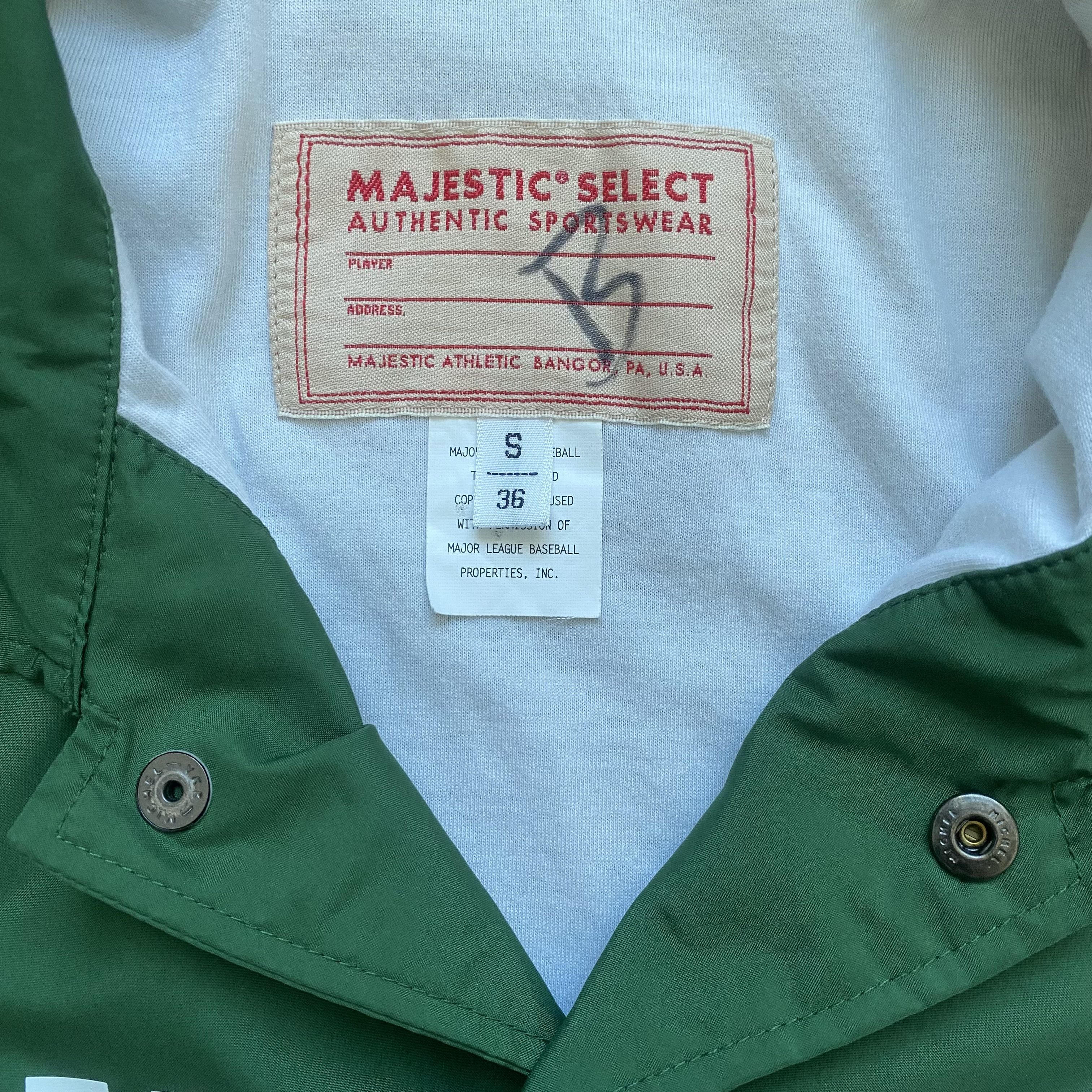 Majestic ⚾️ NFL Majestic New York Giants Windbreaker Coach Jacket Size US XS / EU 42 / 0 - 5 Thumbnail