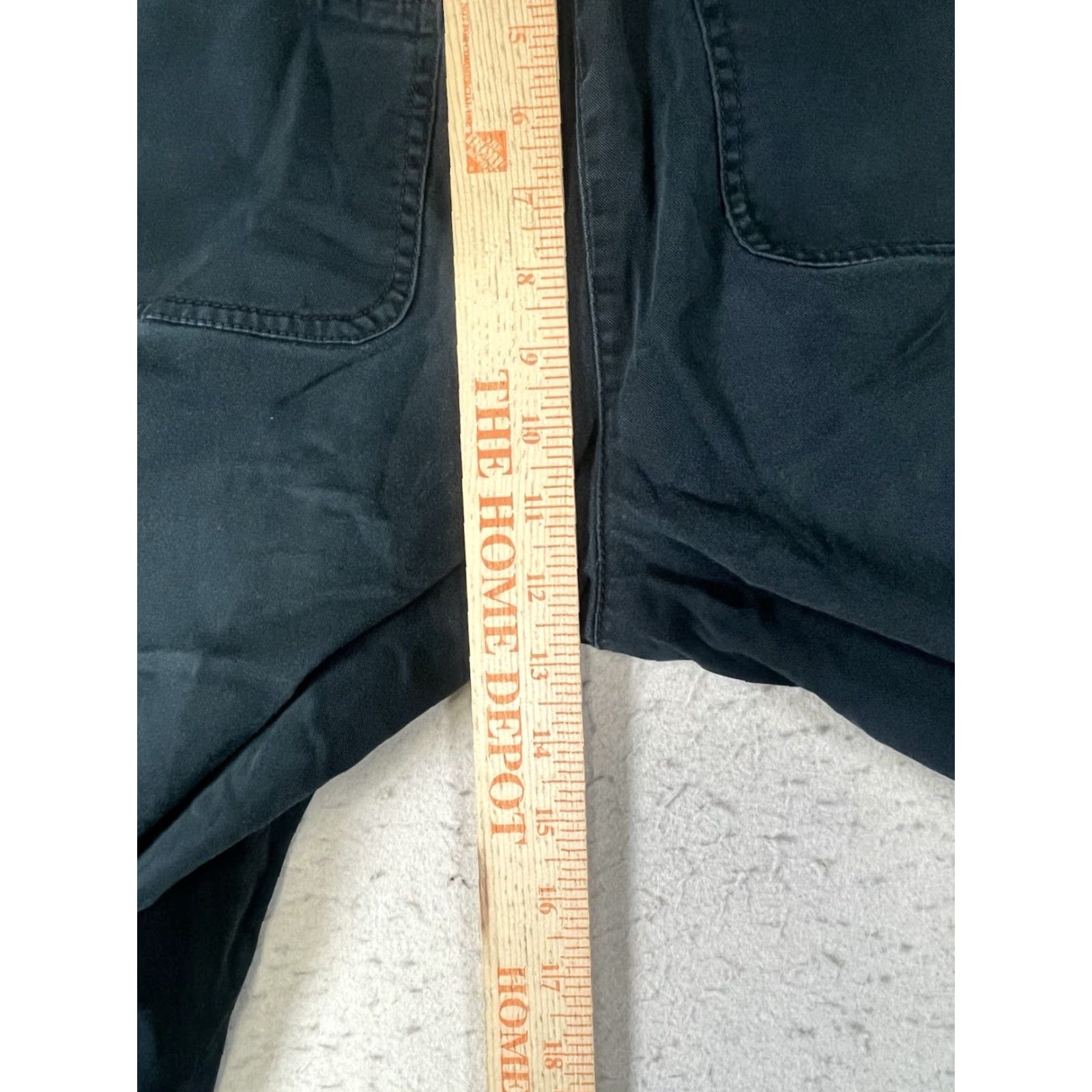 Vintage Chico's Pants Cargo Style Pockets Women’s Size 2 Black Straight Front Zipper Button Cotton Spandex Regular Size 26" / US 2 / IT 38 - 4 Thumbnail