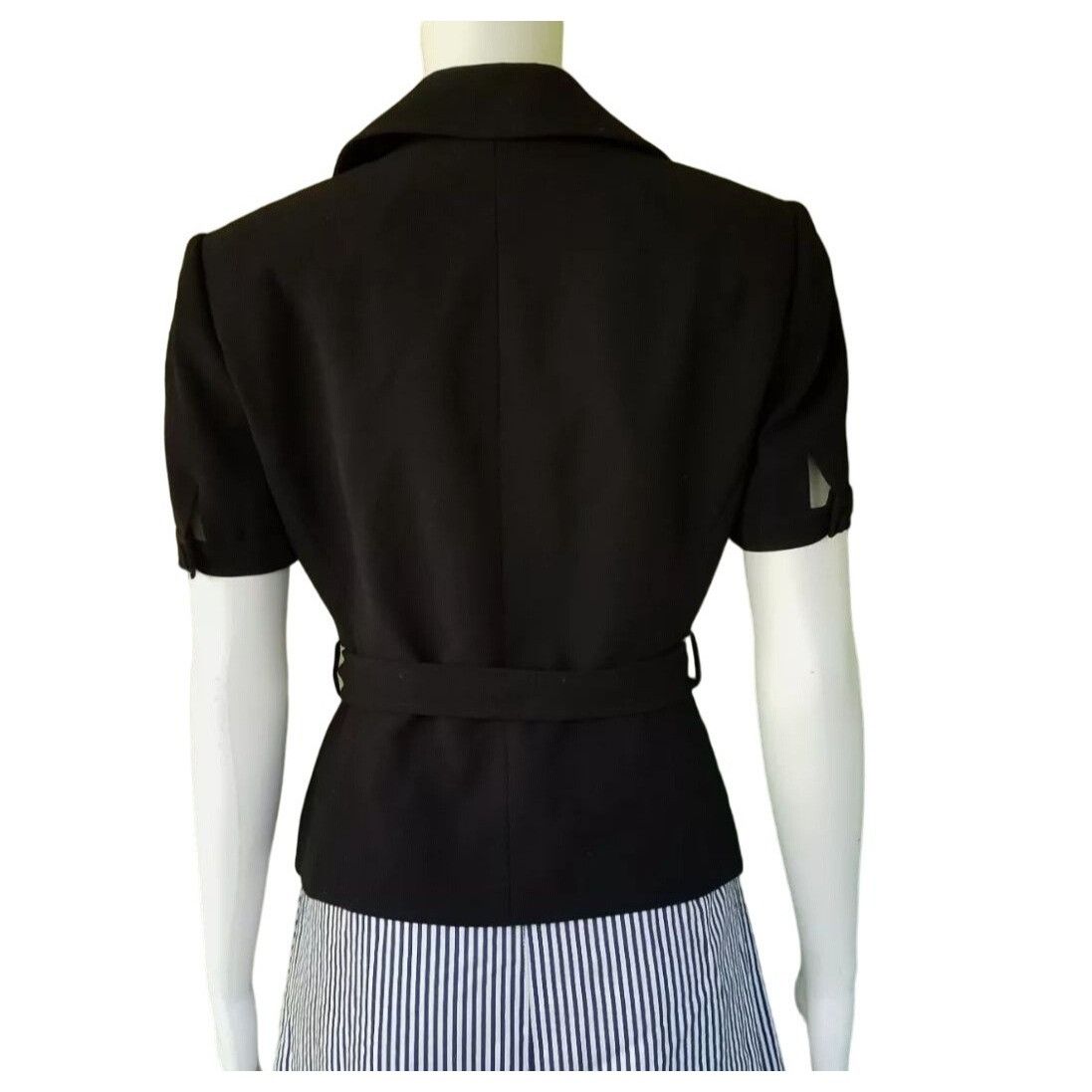 Other Tahari Short Sleeve Blazer Black Women’s 8P Petite Arthur S. Size M / US 6-8 / IT 42-44 - 4 Thumbnail