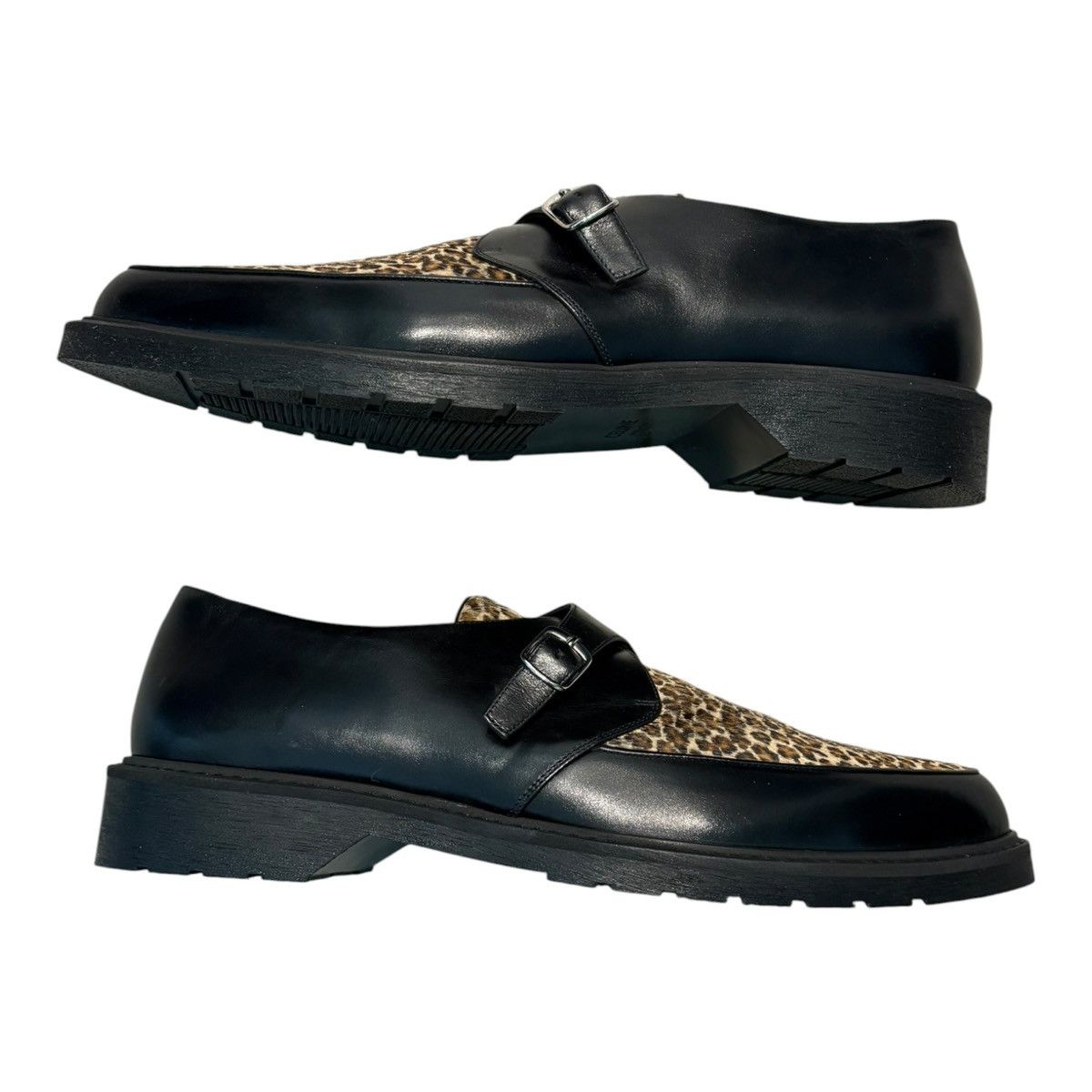 Celine Celine Hedi Slimane Leopard Pony Hair Strap Loafers 45 US 12 Size US 12 / EU 45 - 6 Thumbnail